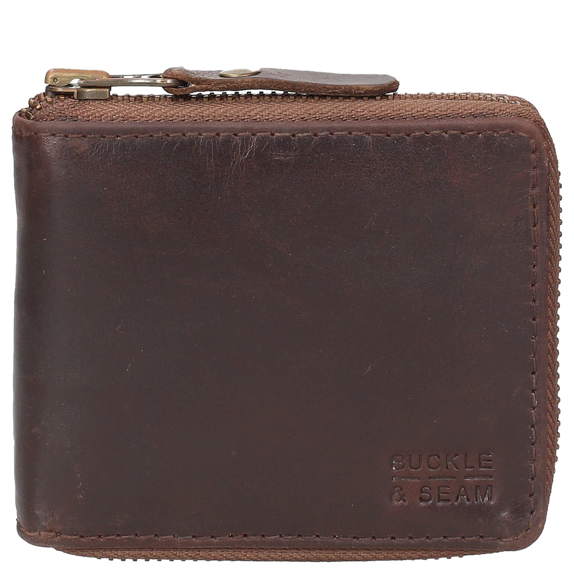 Buckle & Seam Geldbörse Grind 12 cm - Brown