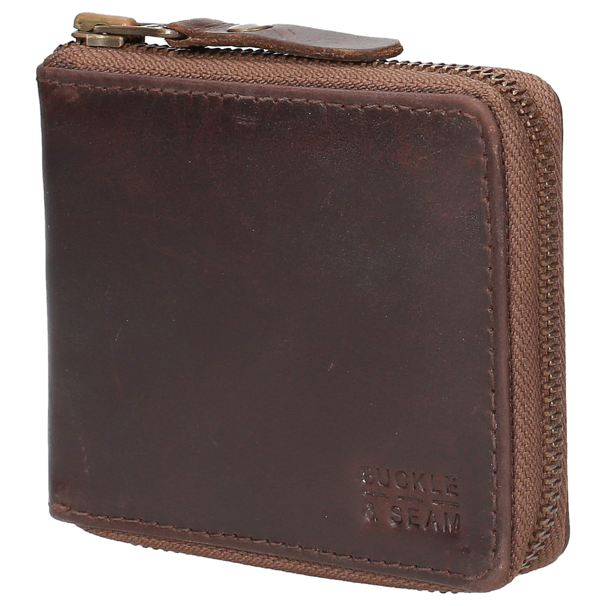 Buckle & Seam Geldbörse Grind 12 cm - Brown
