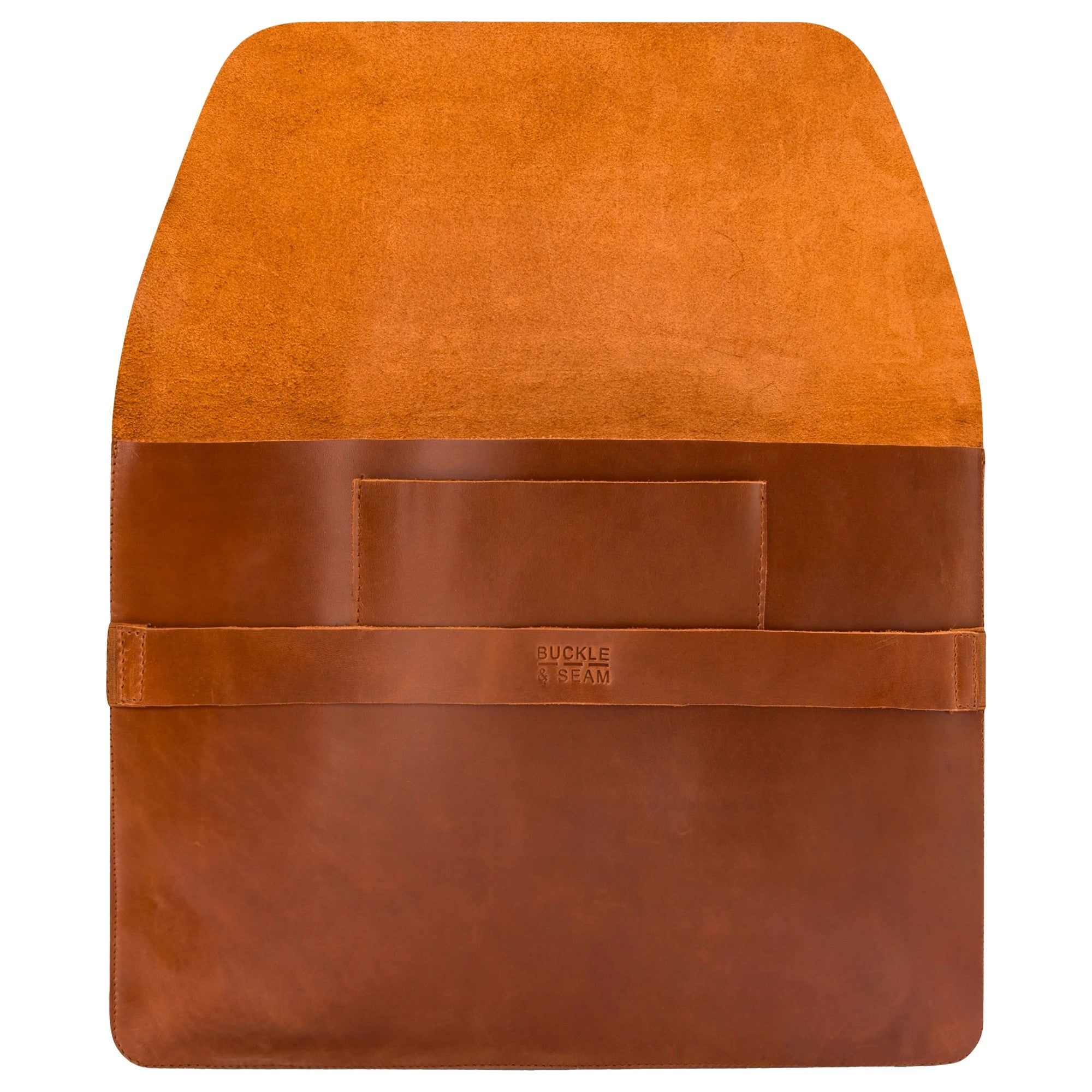Buckle & Seam Laptop Sleeve Terra 35 cm - Cognac