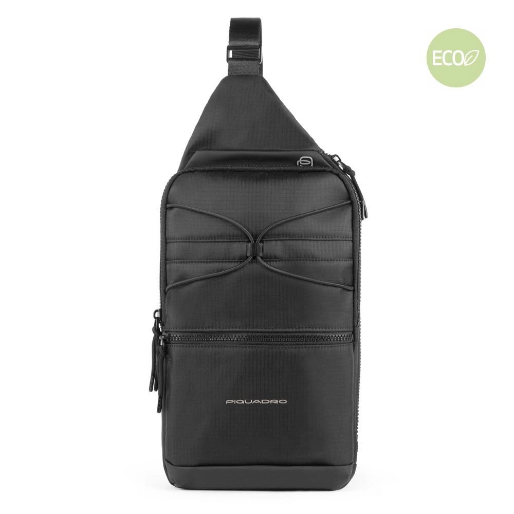 Piquadro Otello Crossovertasche 42 cm - Black