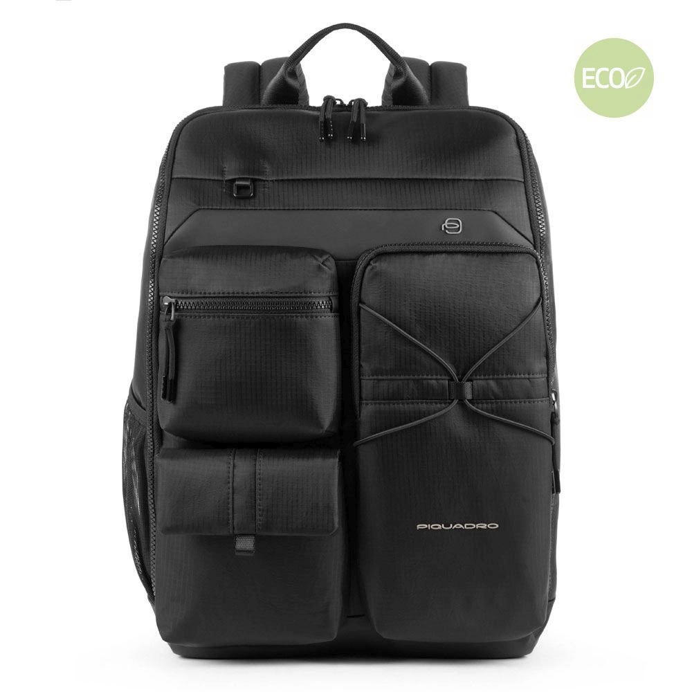 Piquadro Otello Rucksack RFID 43 cm - Black