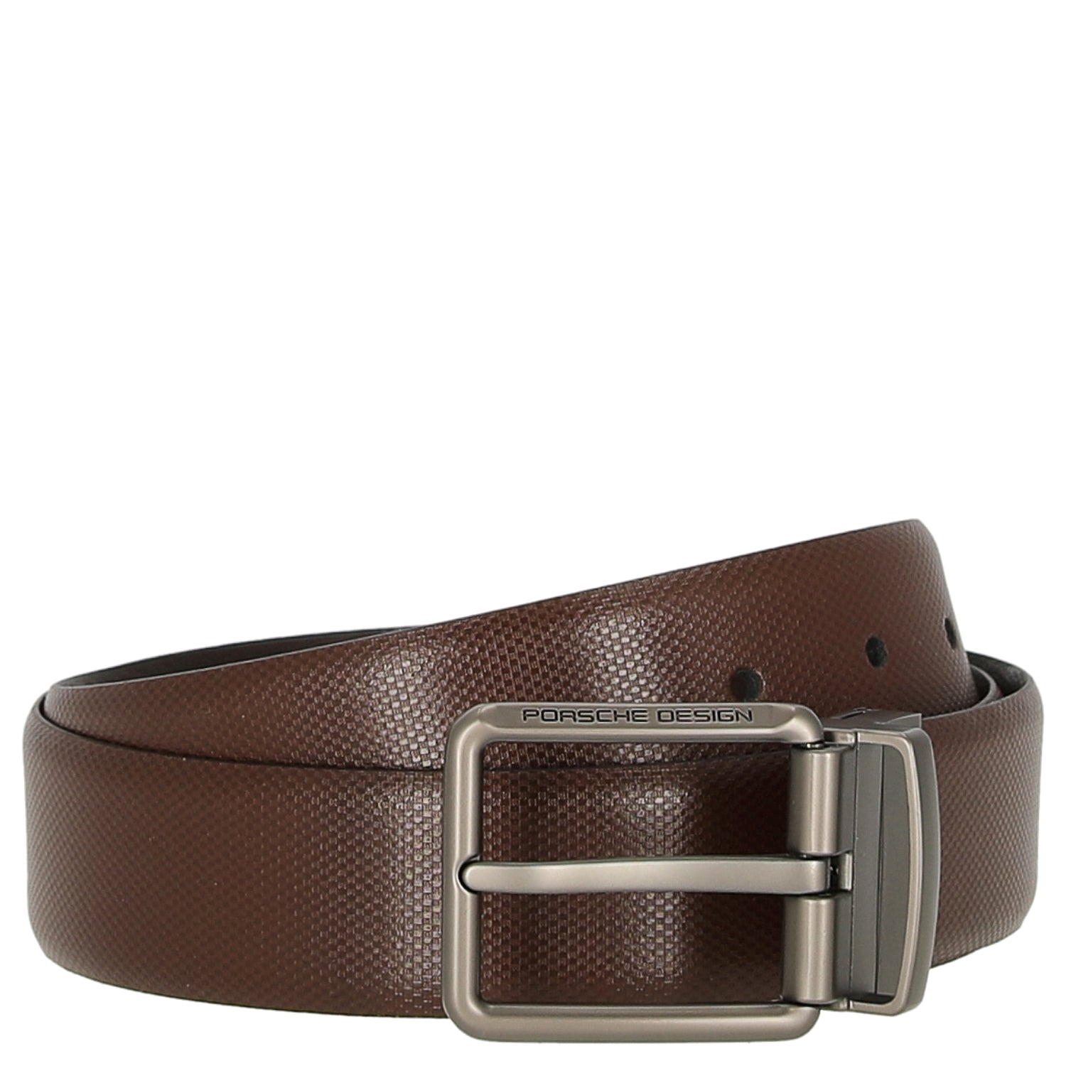 Porsche Design Business Belt Pin Buckle Wendegürtel 35 - Dark Brown/120 cm