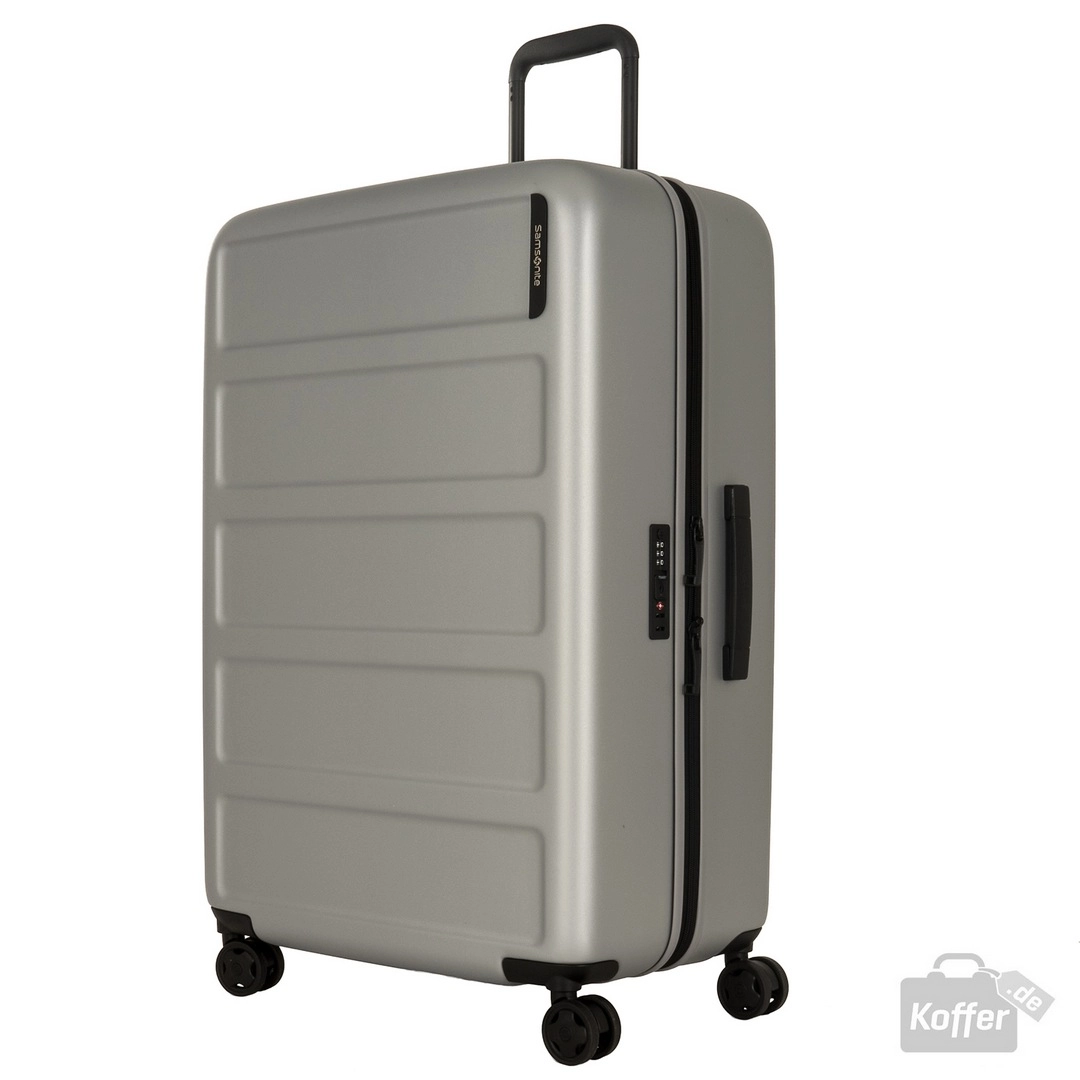 Samsonite Quadrix Spinner 4-Rollen Trolley 75 cm - Silver
