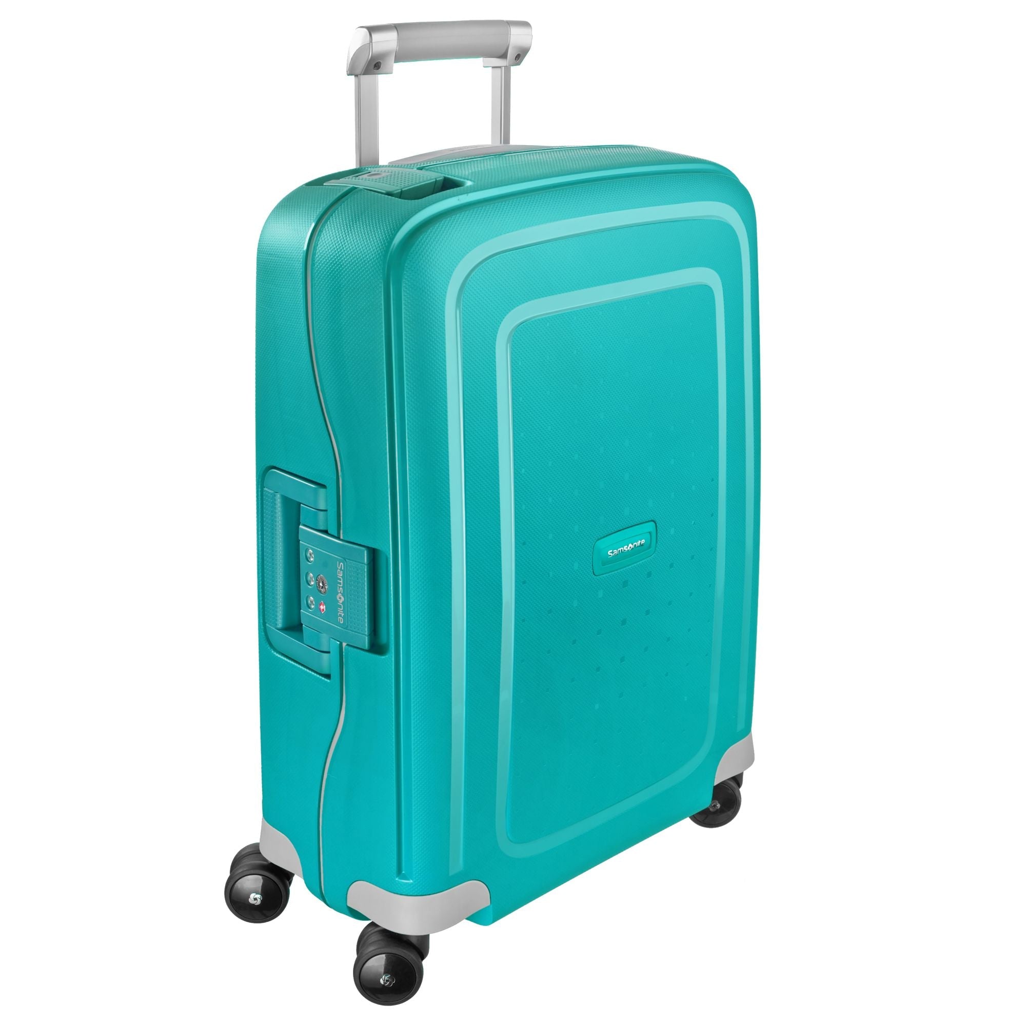 Samsonite S Cure Spinner 4-Rollen-Kabinentrolley 55 cm - aqua blue