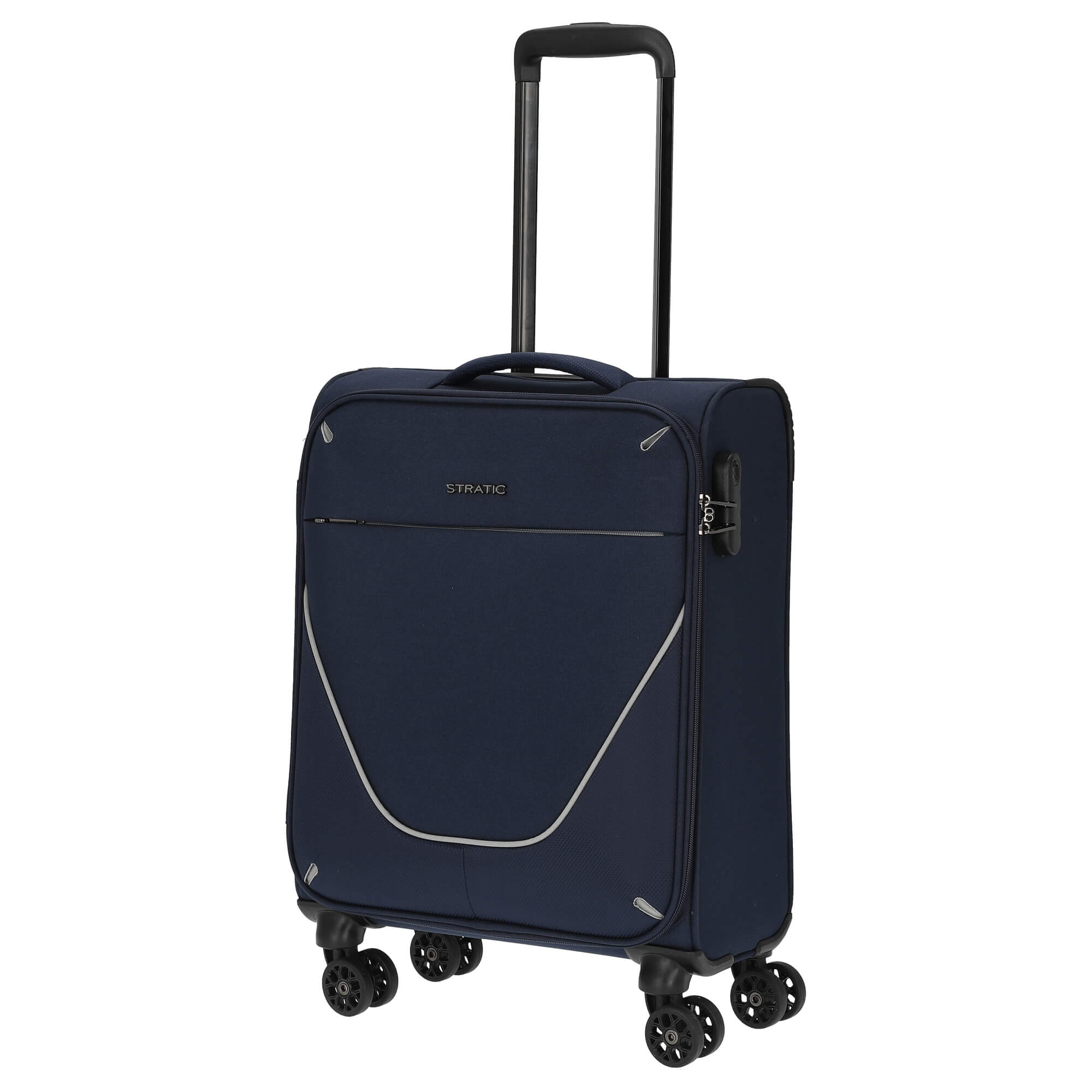 Stratic Strong 4-Rollen Kabinentrolley 55 cm - navy