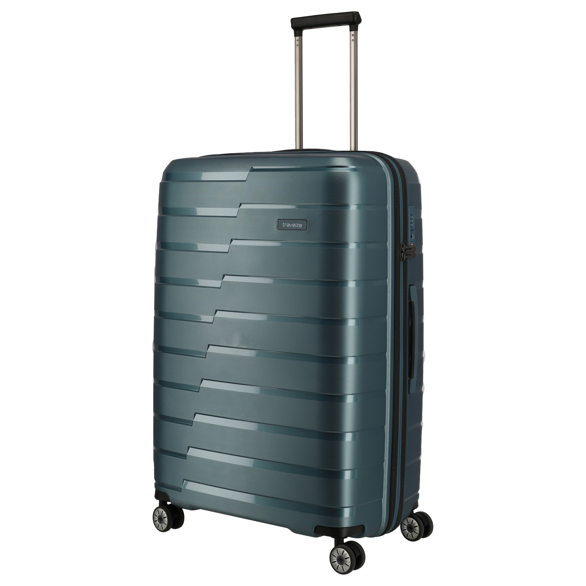 Travelite Air Base 4-Rollen Trolley 77 cm - eisblau