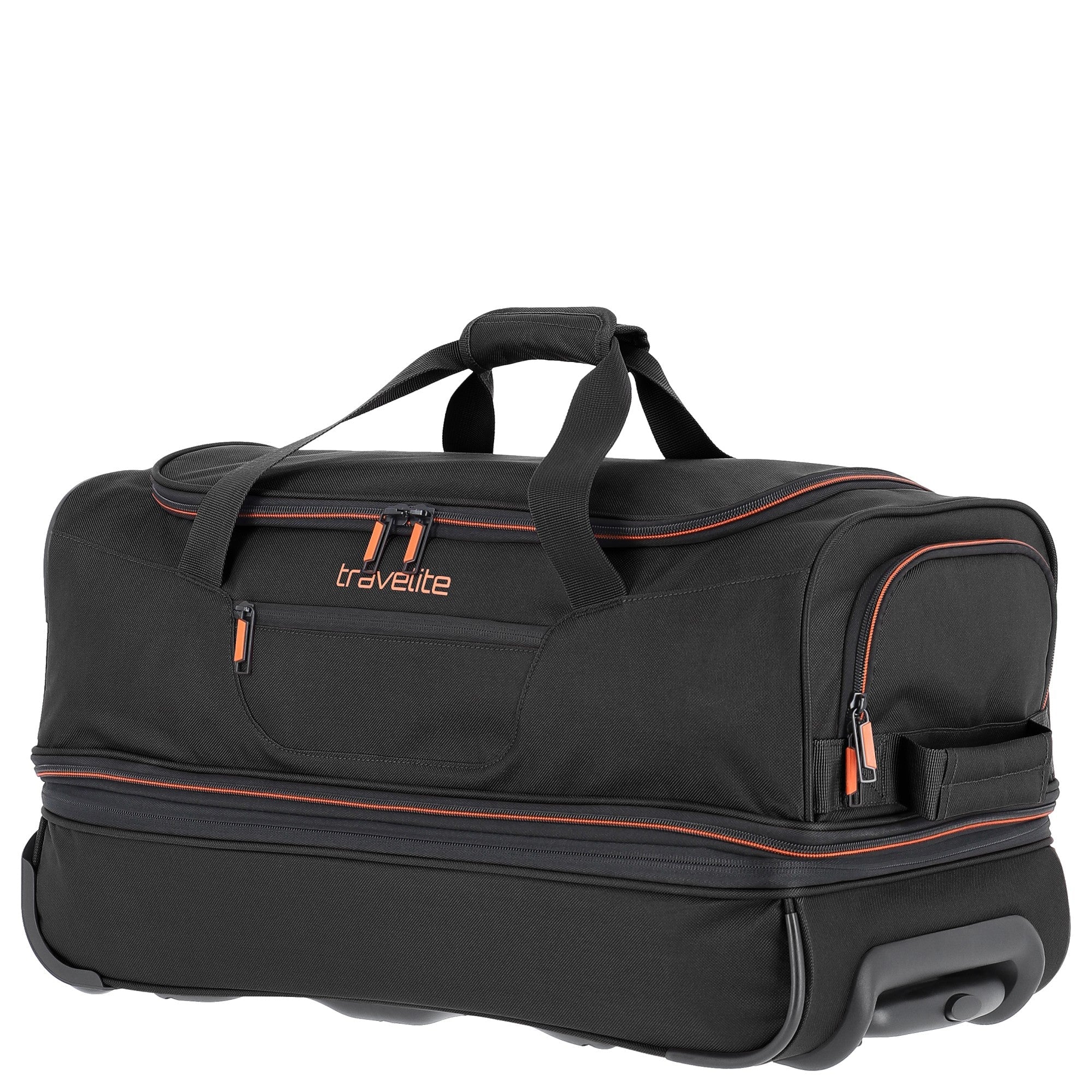 Travelite Basics Trolley Reisetasche 55 cm - schwarz-blau