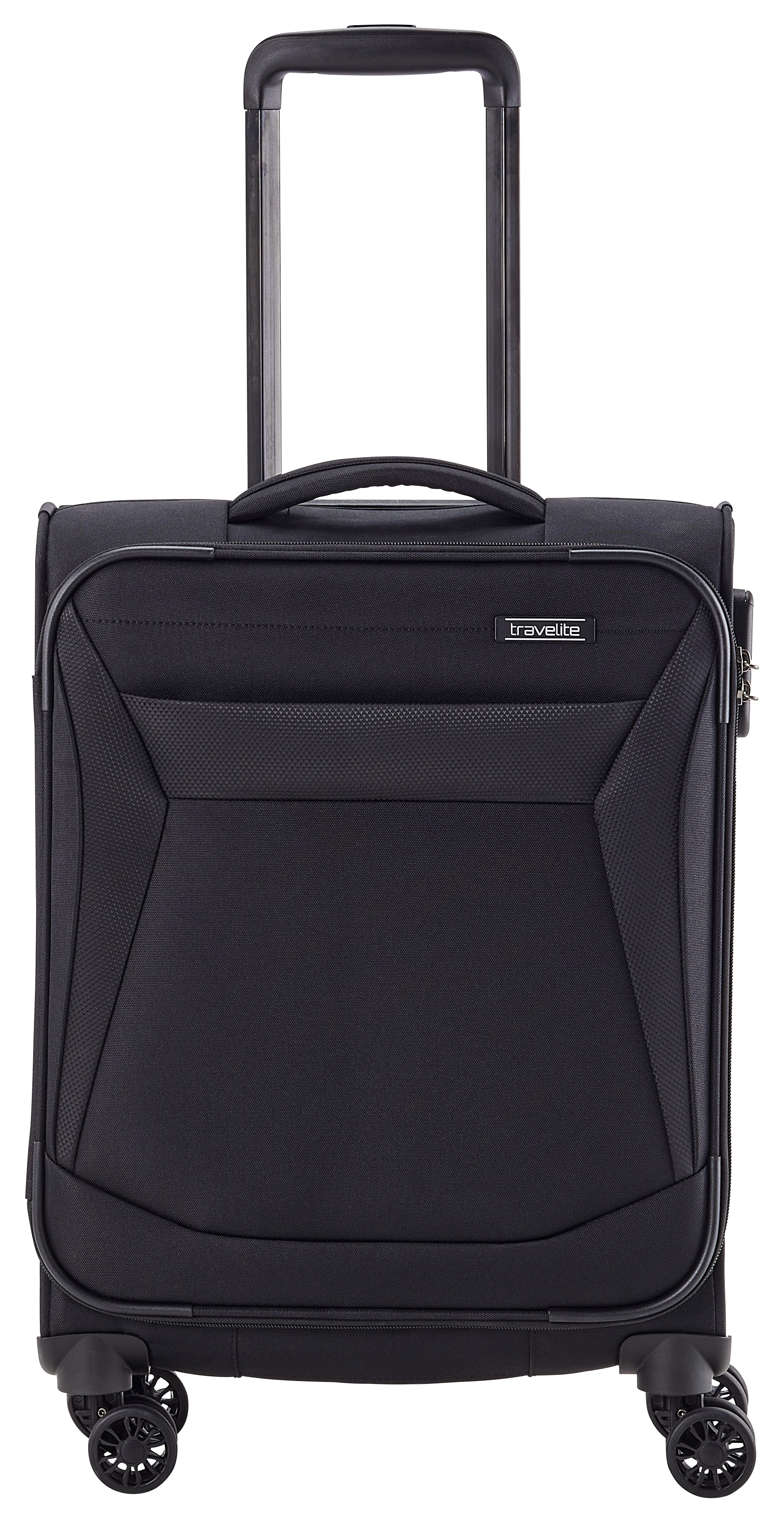 Travelite Chios 4-Rollen Kabinentrolley S 55 cm - Schwarz