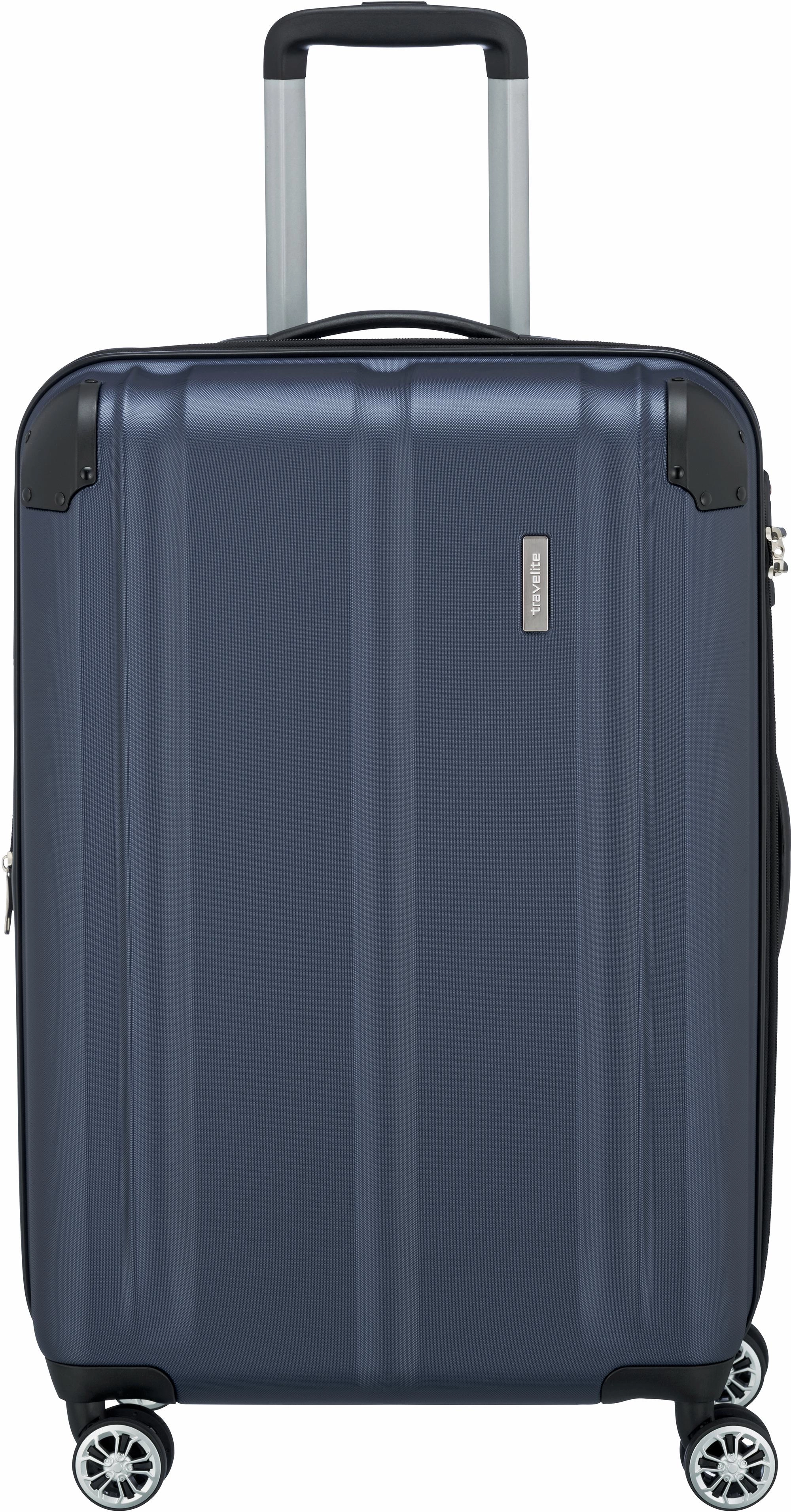 Travelite City 4-Rollen-Trolley 68 cm - marine