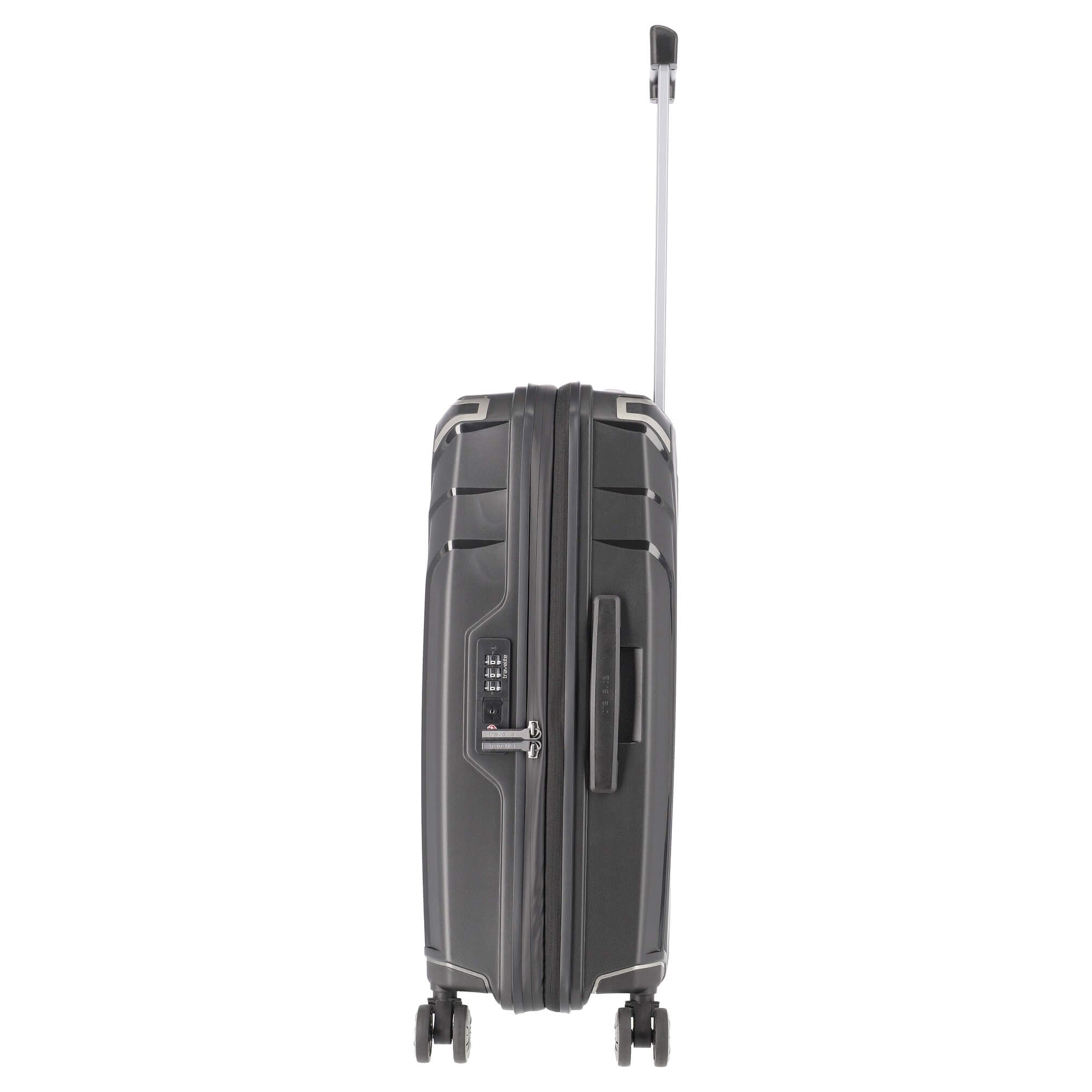 Travelite Elvaa 4-Rollen Trolley 66 cm - Schwarz