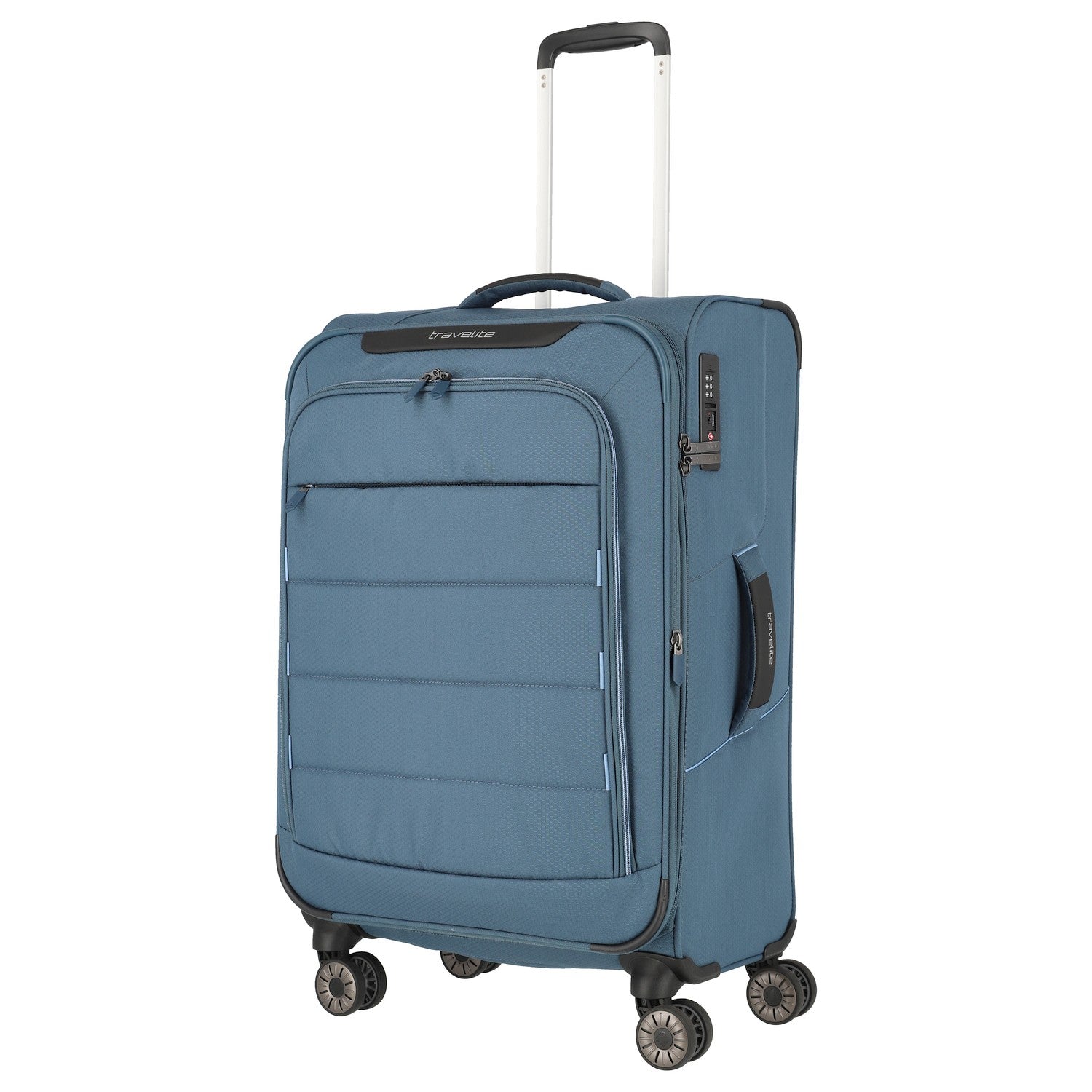 Travelite Skaii 4-Rollen Trolley 67 cm - Panoramablau