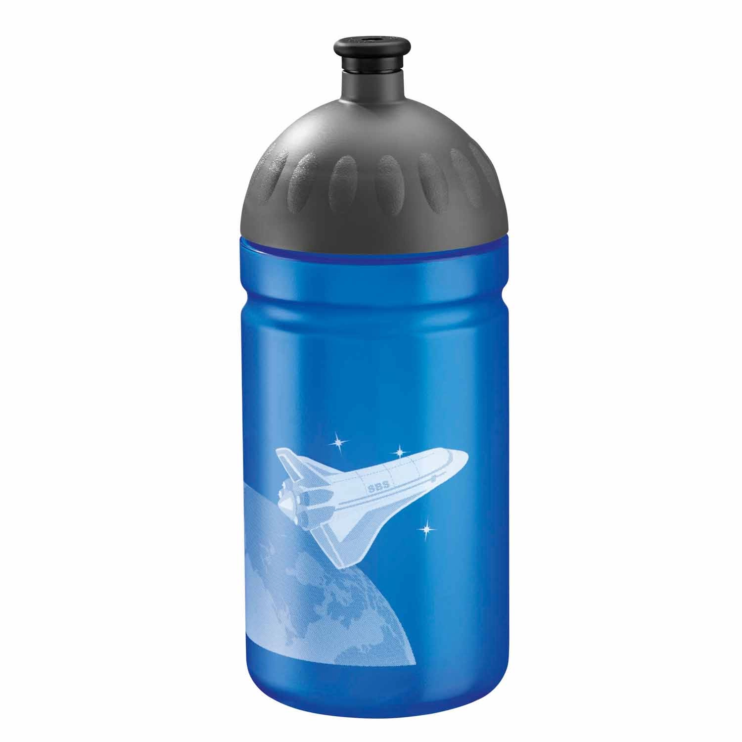 Step by Step Schulzubehör Plastik-Trinkflasche 0,5 L Sky Rocket Rico