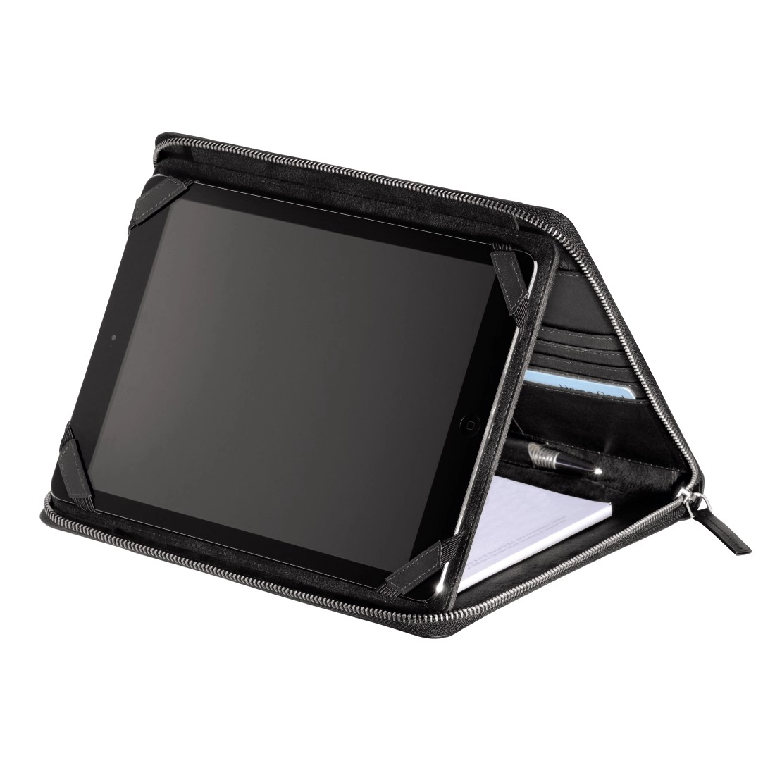 Hama Est. 1923 Amsterdam Monday Lederorganizer A5 mit Tablet-Hülle 10.1  Black