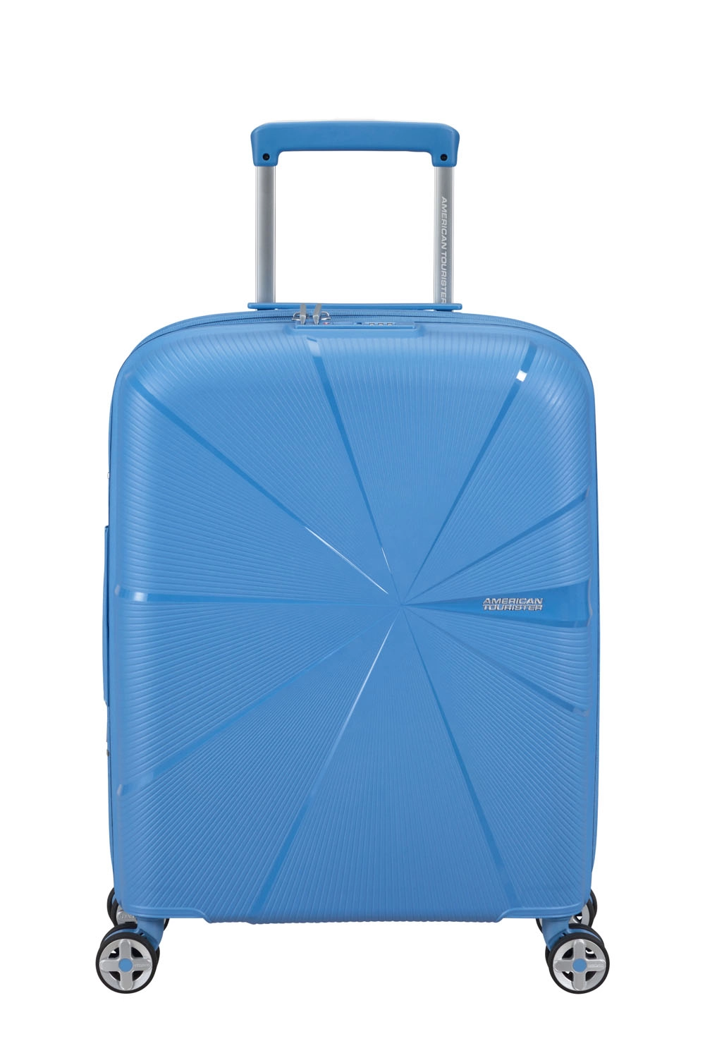 American Tourister StarVibe Handgepäck Trolley 55cm mit 4 Rollen, Erweiterbar + GRATIS HOTELGUTSCHEIN Tranquil Blue