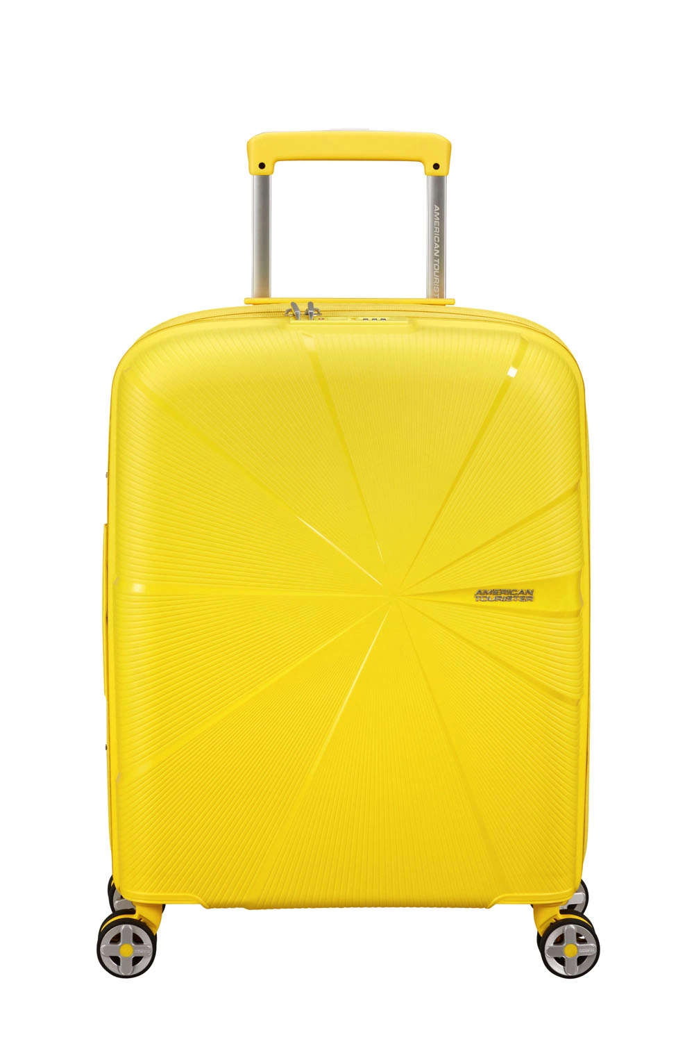 American Tourister StarVibe Handgepäck Trolley 55cm mit 4 Rollen, Erweiterbar + GRATIS HOTELGUTSCHEIN Electric Lemon