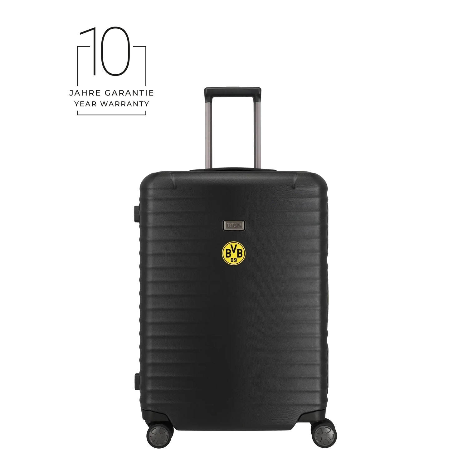 TITAN LITRON FRAME BVB-Edition 4-Rollen Trolley M 69cm Schwarz/gelb