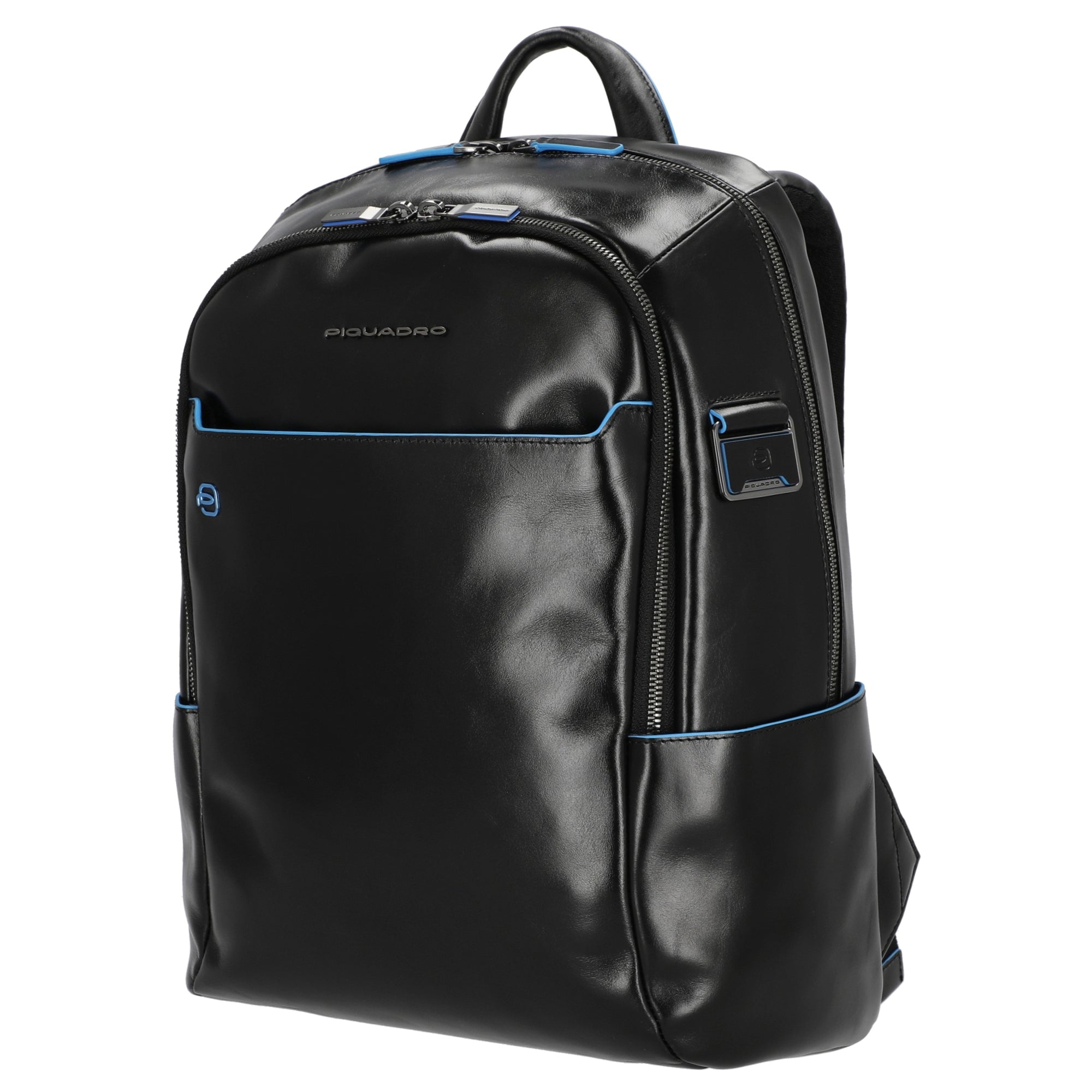 Piquadro Blue Square Kleiner Laptoprucksack 14  mit iPad®-Fach Schwarz