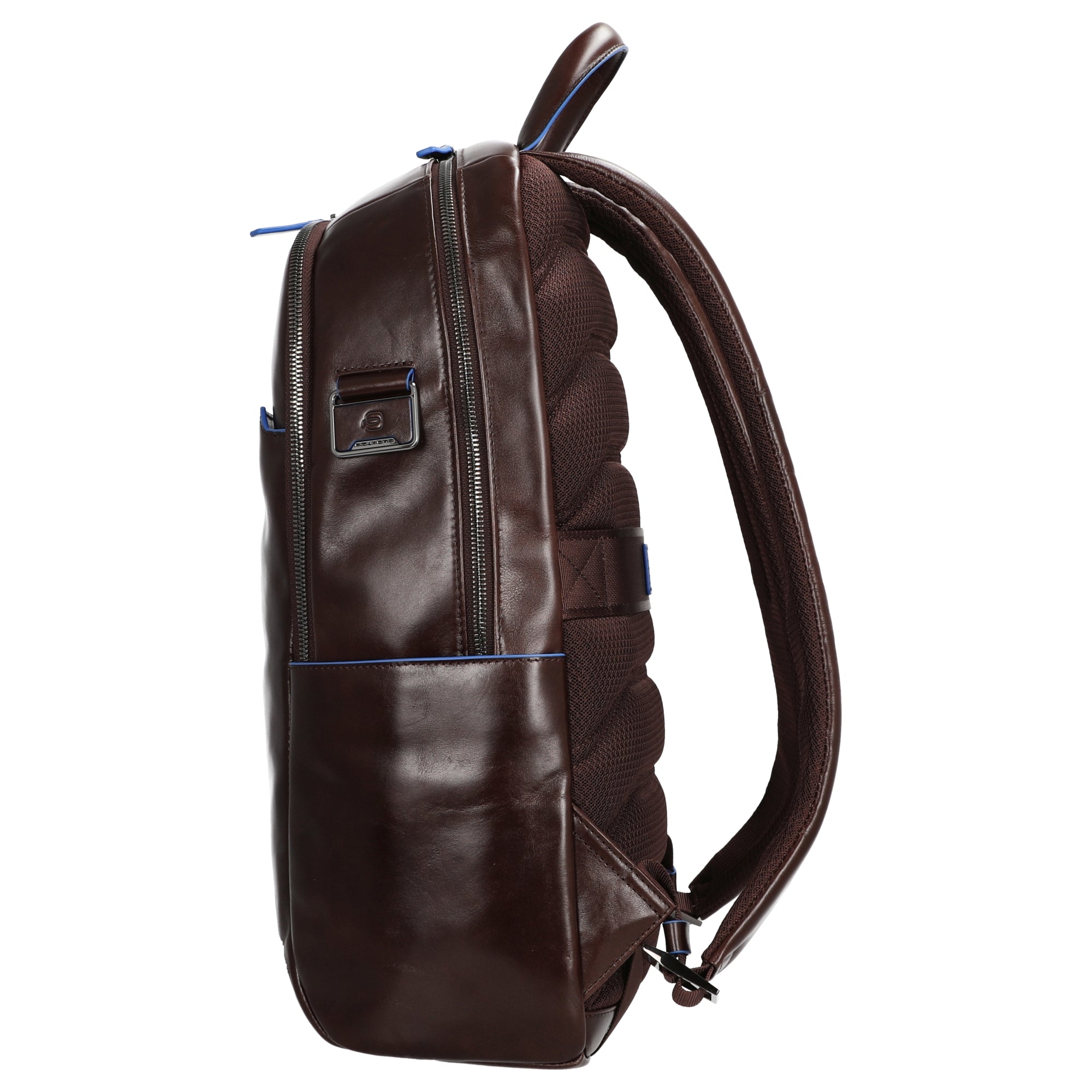 Piquadro Blue Square Großer Laptoprucksack mit 15,6  Notebookfach Mahagoni