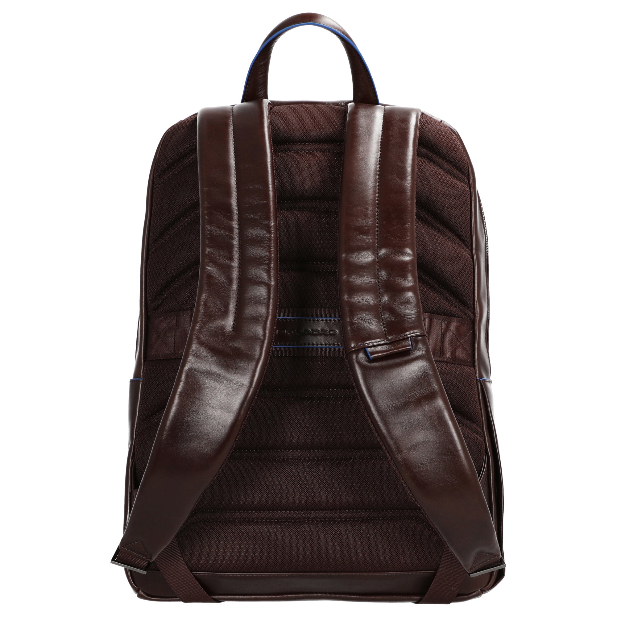 Piquadro Blue Square Großer Laptoprucksack mit 15,6  Notebookfach Mahagoni