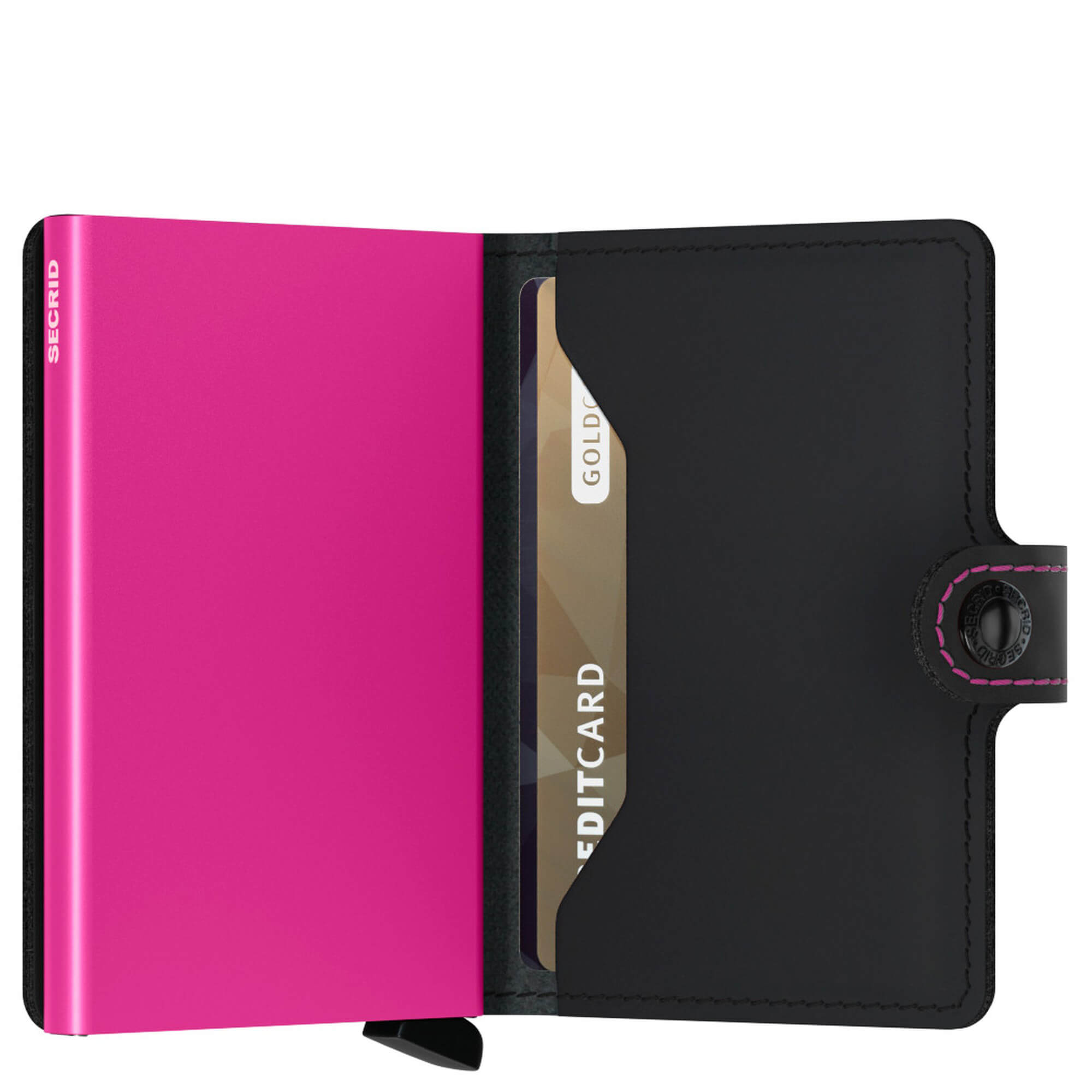 Secrid Miniwallet Matte MM-Black & Fuchsia