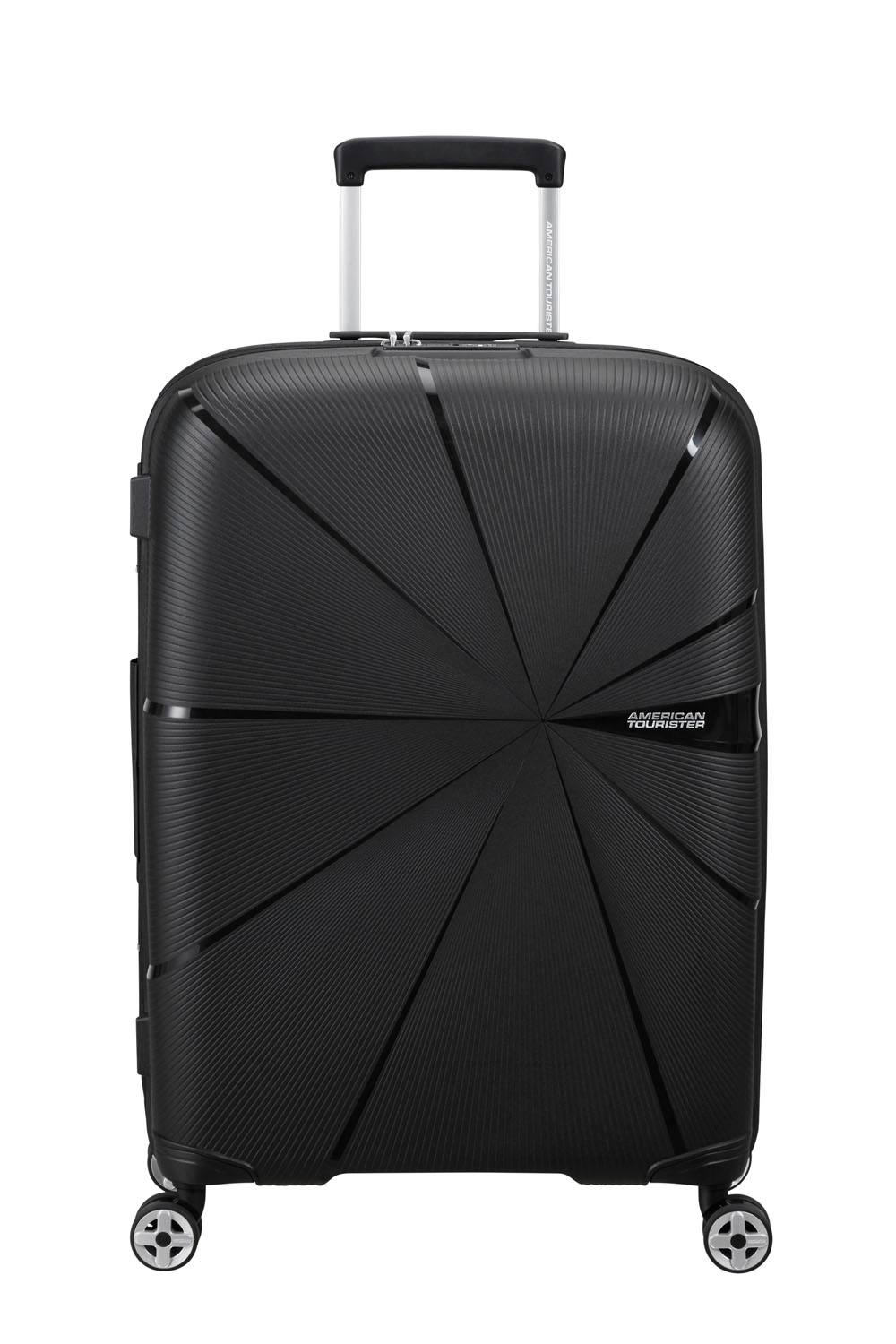 American Tourister StarVibe Trolley 67cm mit 4 Rollen, Erweiterbar + GRATIS HOTELGUTSCHEIN Schwarz