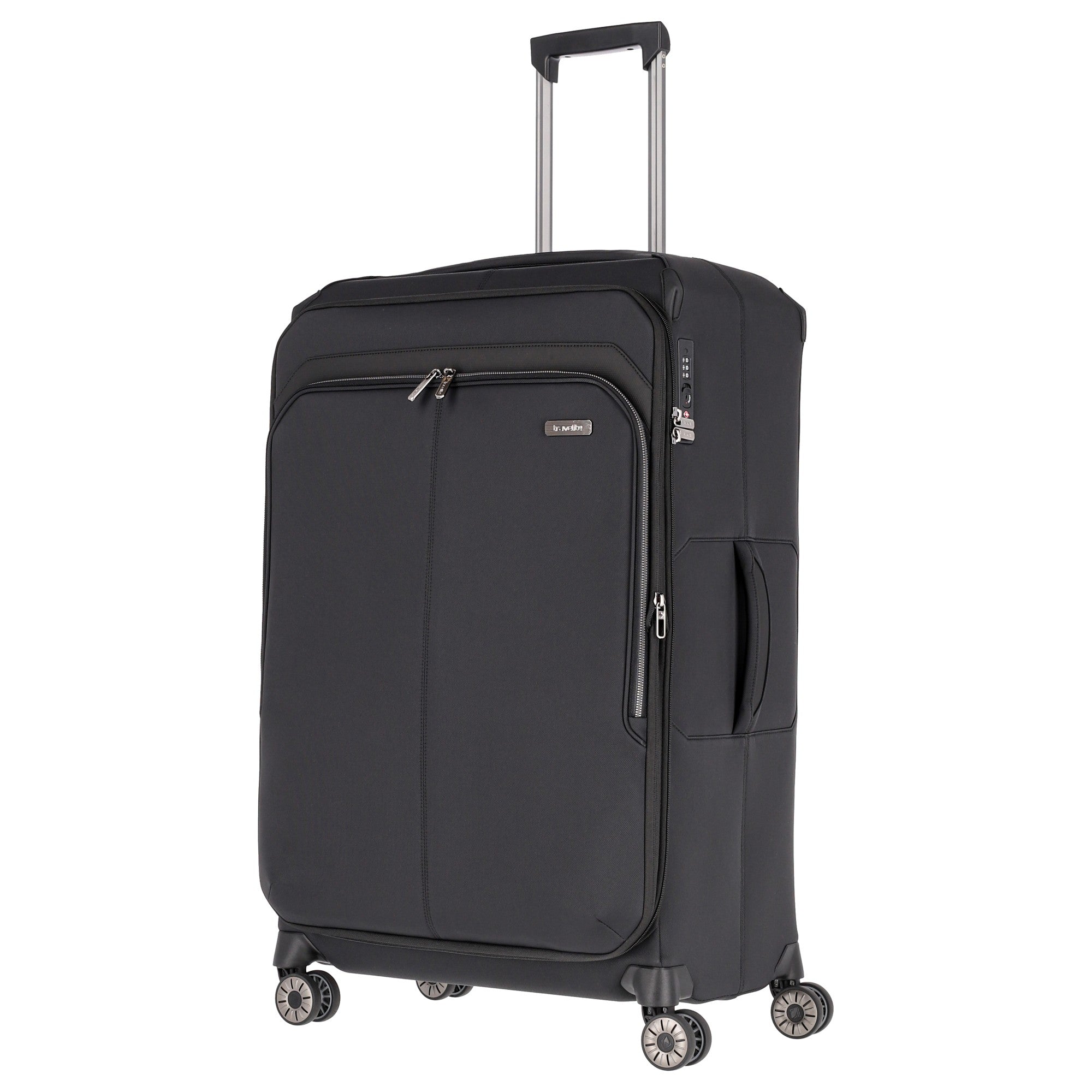 Travelite PRIIMA Trolley L 4-Rollen, erweiterbar Schwarz