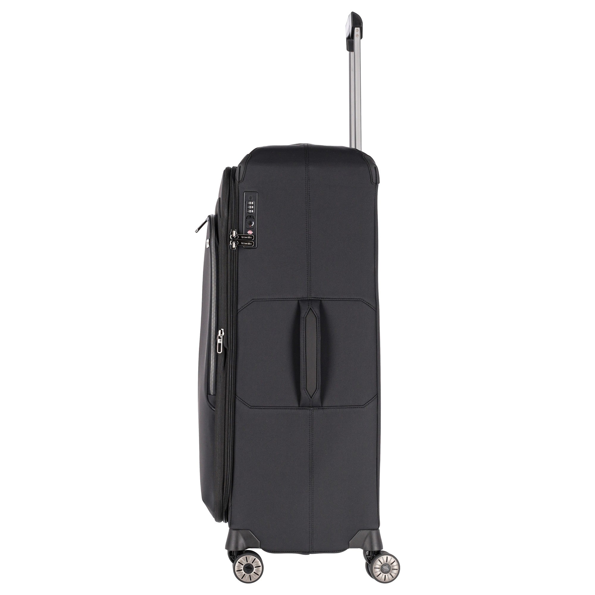 Travelite PRIIMA Trolley L 4-Rollen, erweiterbar Schwarz