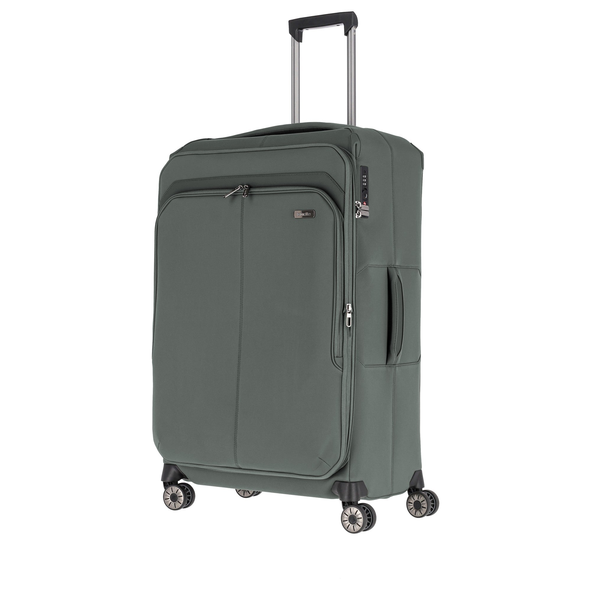 Travelite PRIIMA Trolley L 4-Rollen, erweiterbar Oliv
