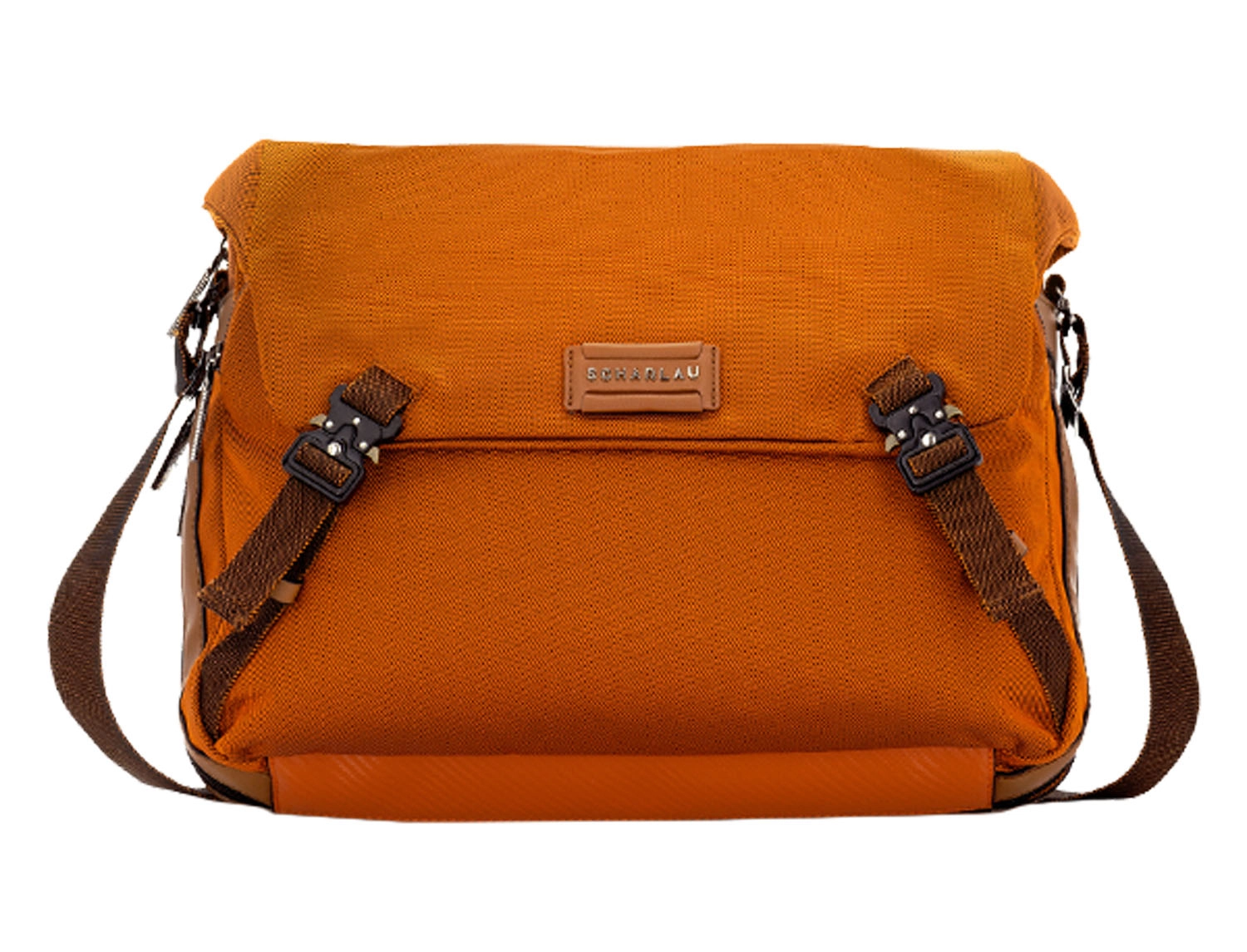 SCHARLAU First Class Air Force One, Messenger Bag mit 15,6  Laptopfach Orange