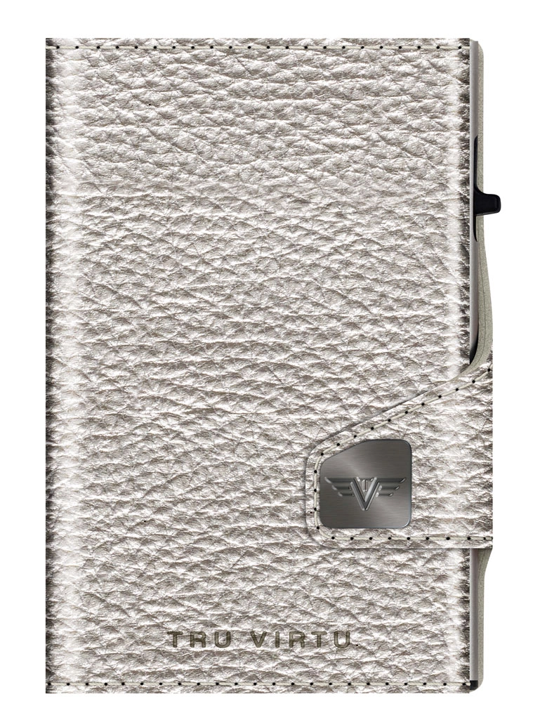Tru Virtu Click & Slide Wallet Silver Metallic/Silver