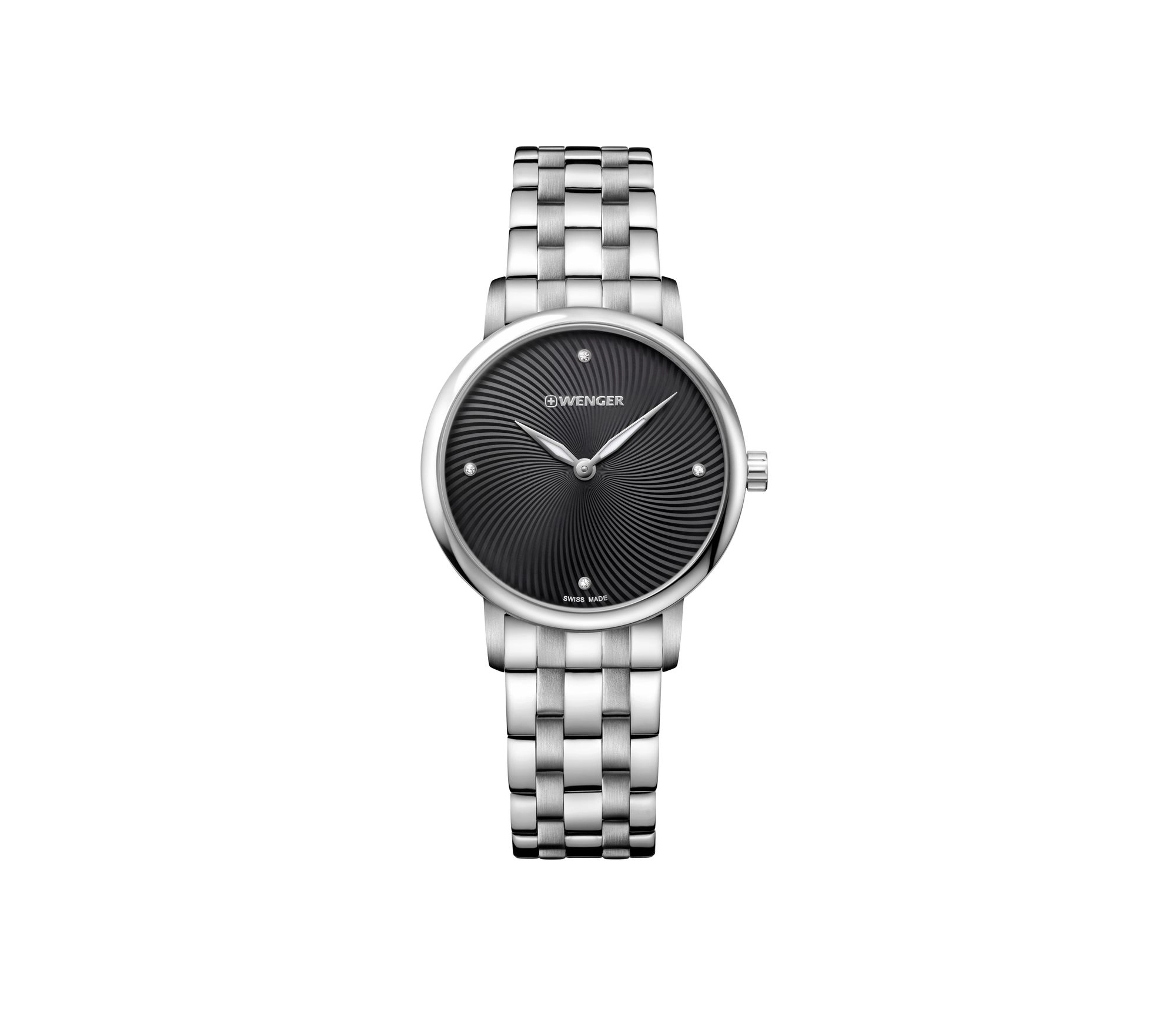 Wenger Urban Donnissima 35mm Damenuhr schwarz/grau