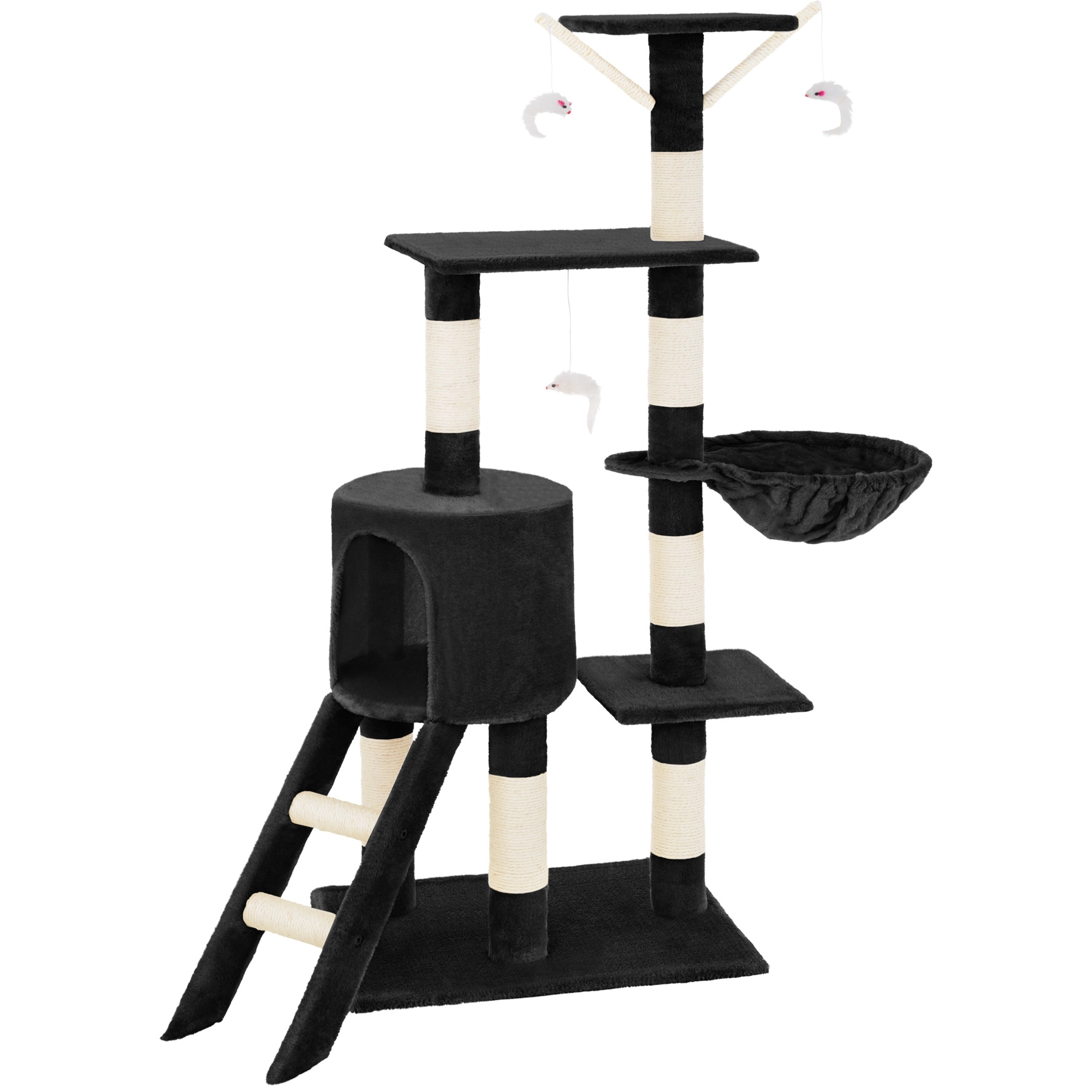 Kratzbaum Dominik 144cm - schwarz