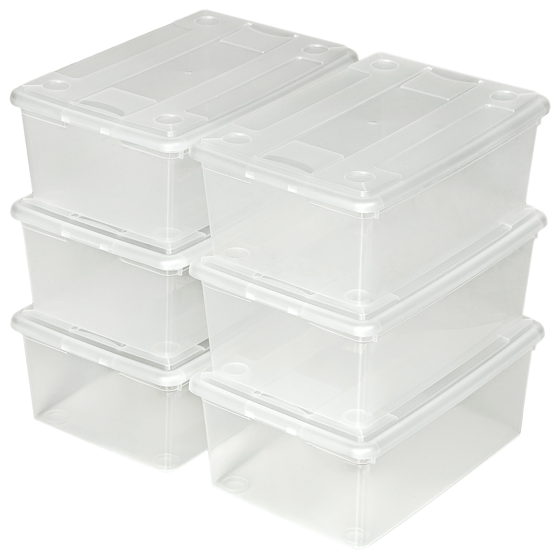 Aufbewahrungsboxen 12er Set - transparent