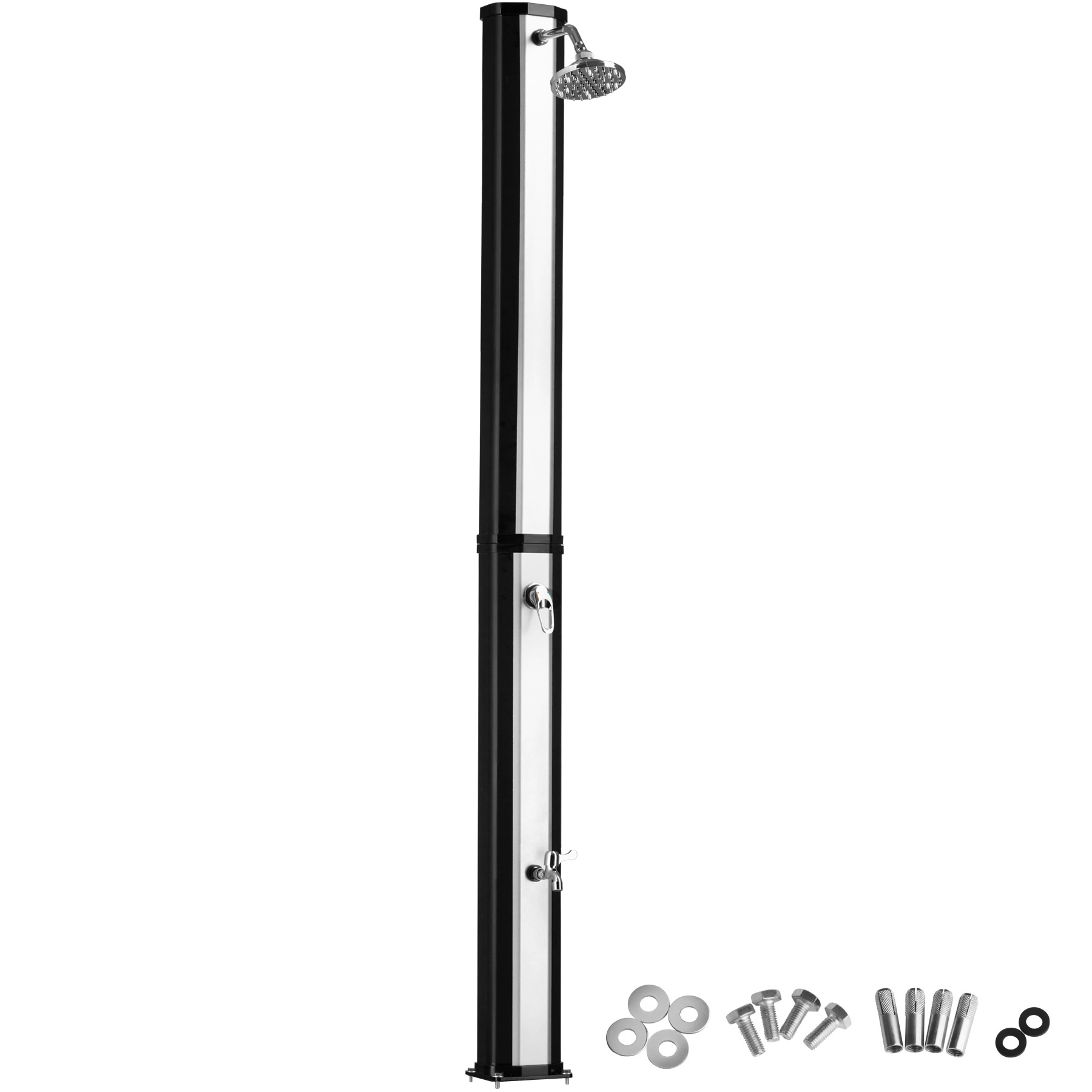 Solardusche Ofanto 35l - schwarz/silber