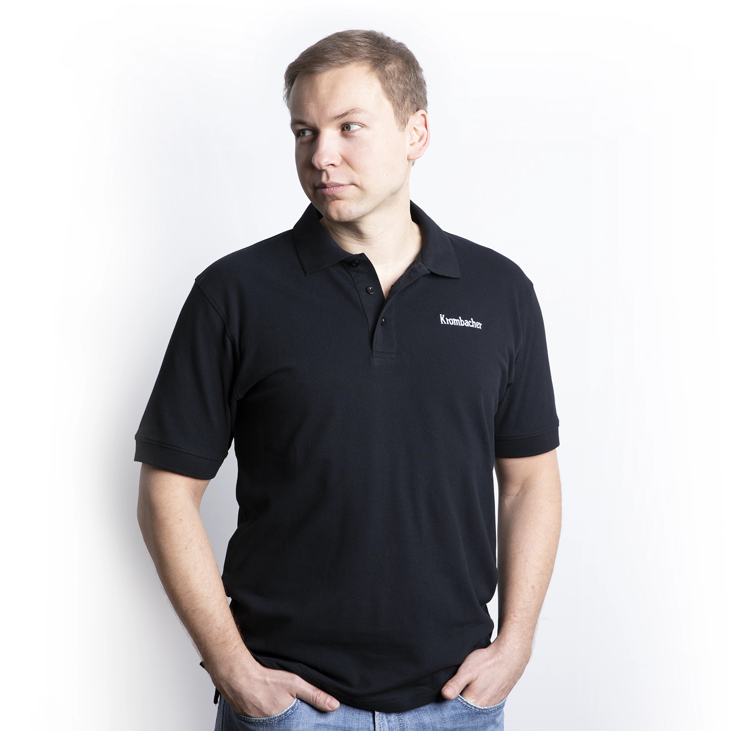 Krombacher Polo-Shirt schwarz Gr. L