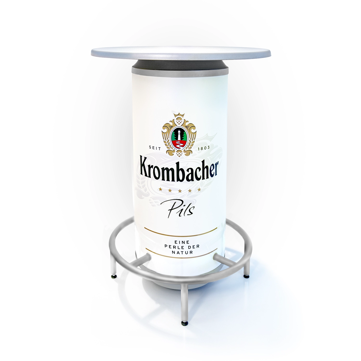 Stehtisch Krombacher Dose
