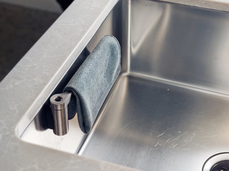 HAPPY SiNKS Putzlappenhalter Rostfrei