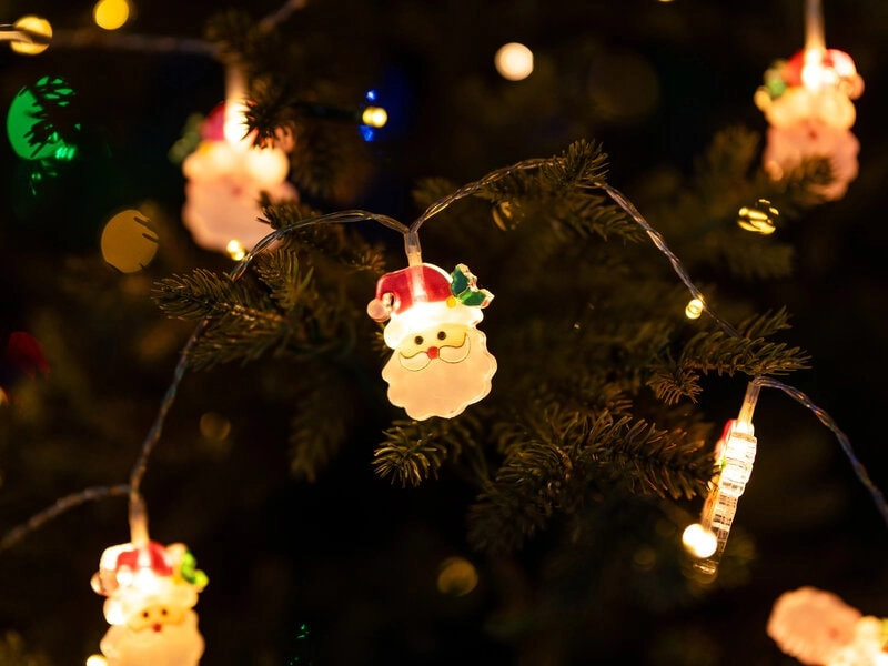 Lichterkette Weihnachtsmänner 3m