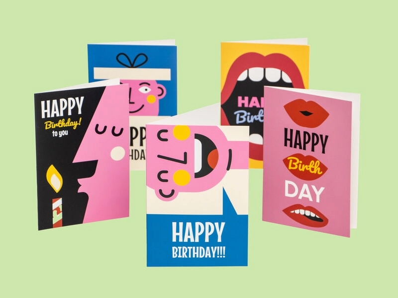 Geburtstagskarten - 10er-Pack