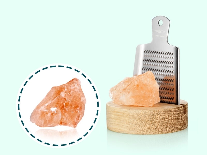 Rivsalt - Kleiner Salzstein Mit Reibe