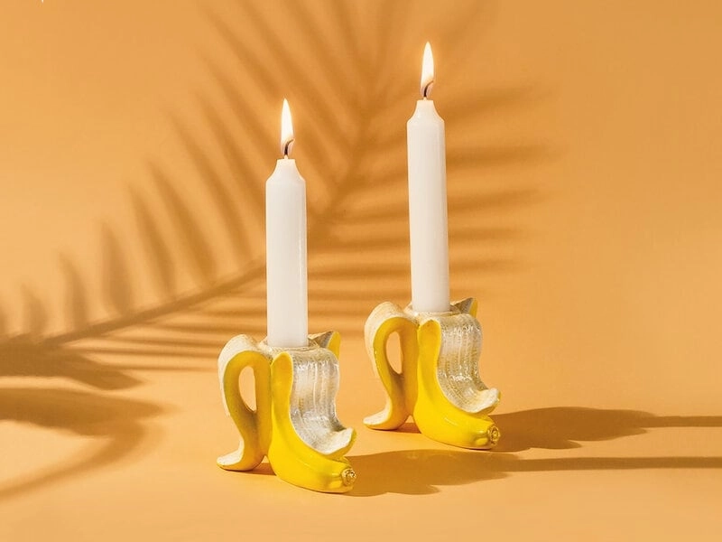 Banana Romance Kerzenhalter 2er-Pack