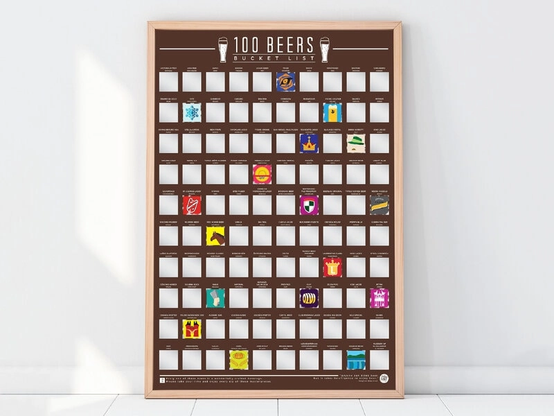 100 Beers Rubbelposter