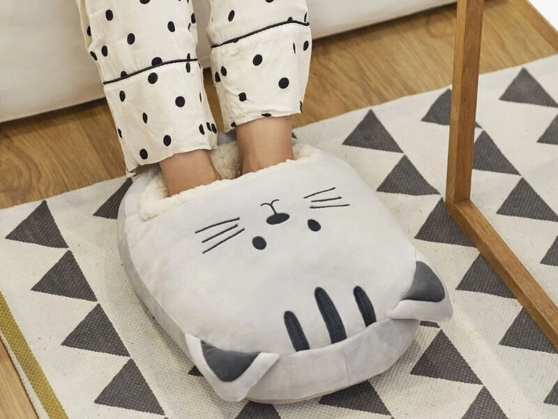 Fluffiger Fußwärmer - Katze