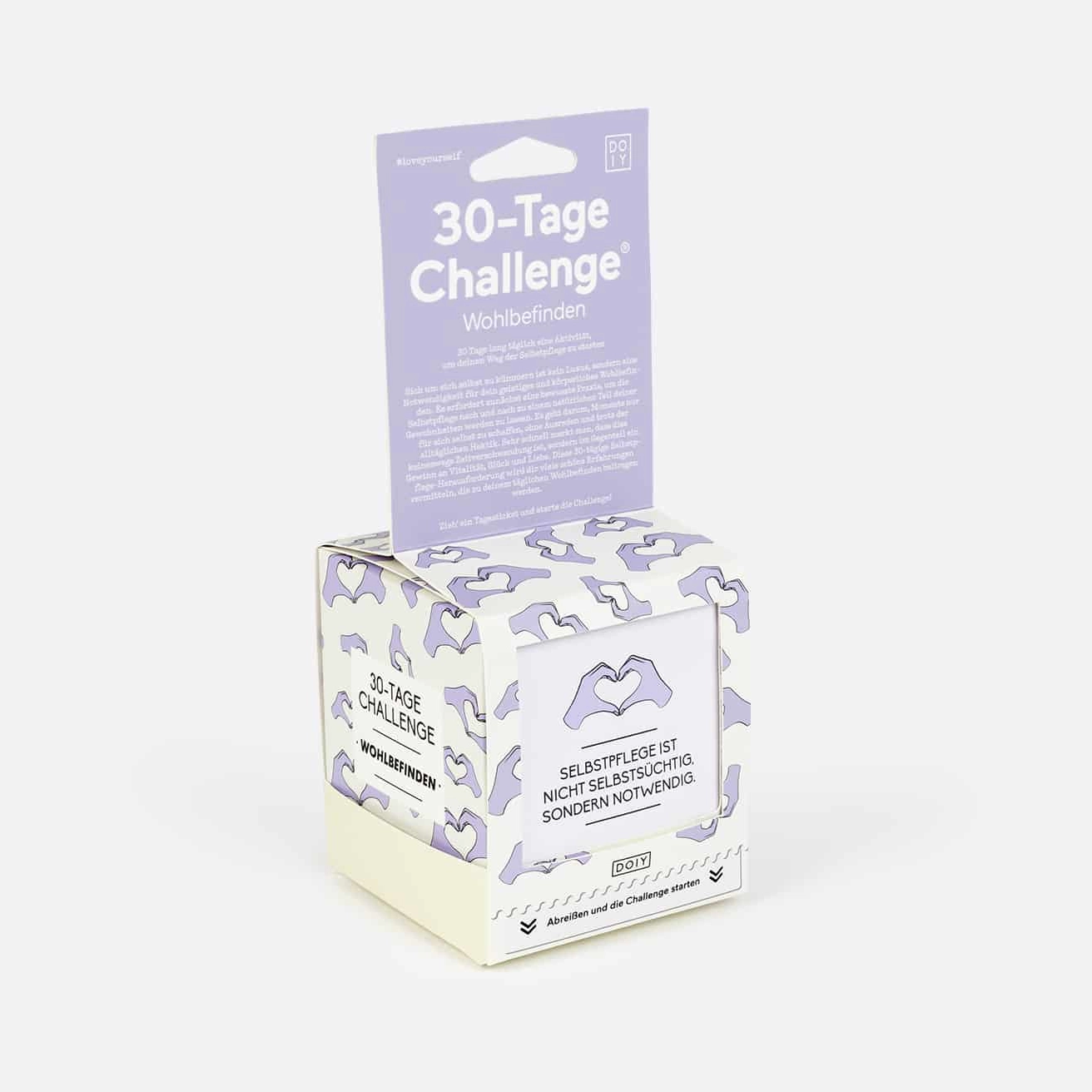 30 Tage-Challenge Self Care - Deutsch, Kleine Geschenke, Geschenk, Geschenkidee