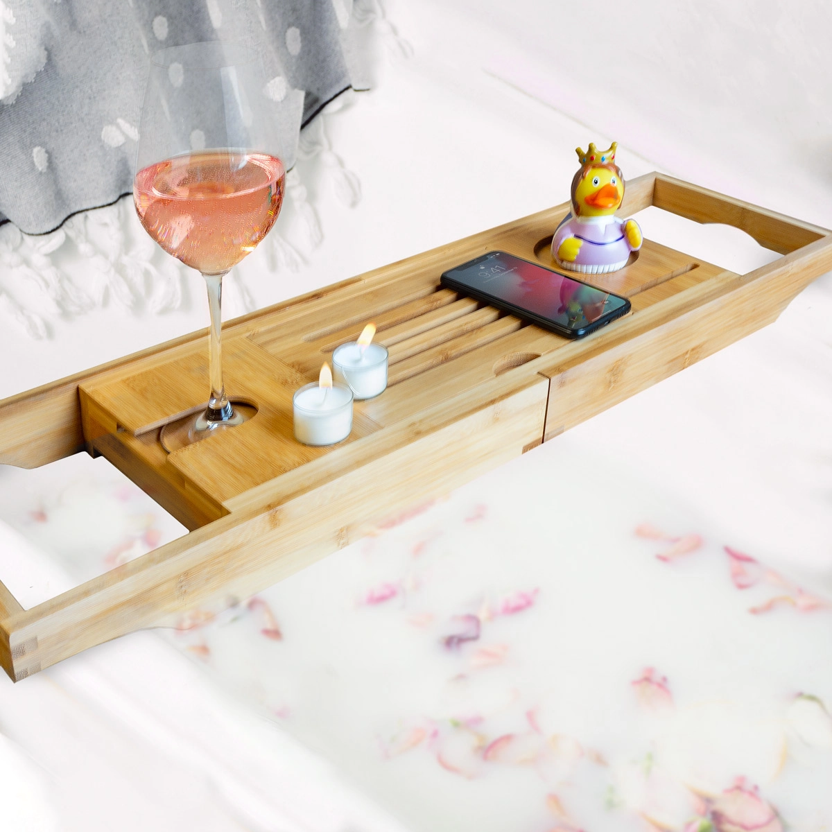 Bambus-Tablett mit Füßen, Geschenk Frauen, Geschenk Freundin, Geschenk Schwester, Geschenk Mama, Geschenk, Geschenkidee