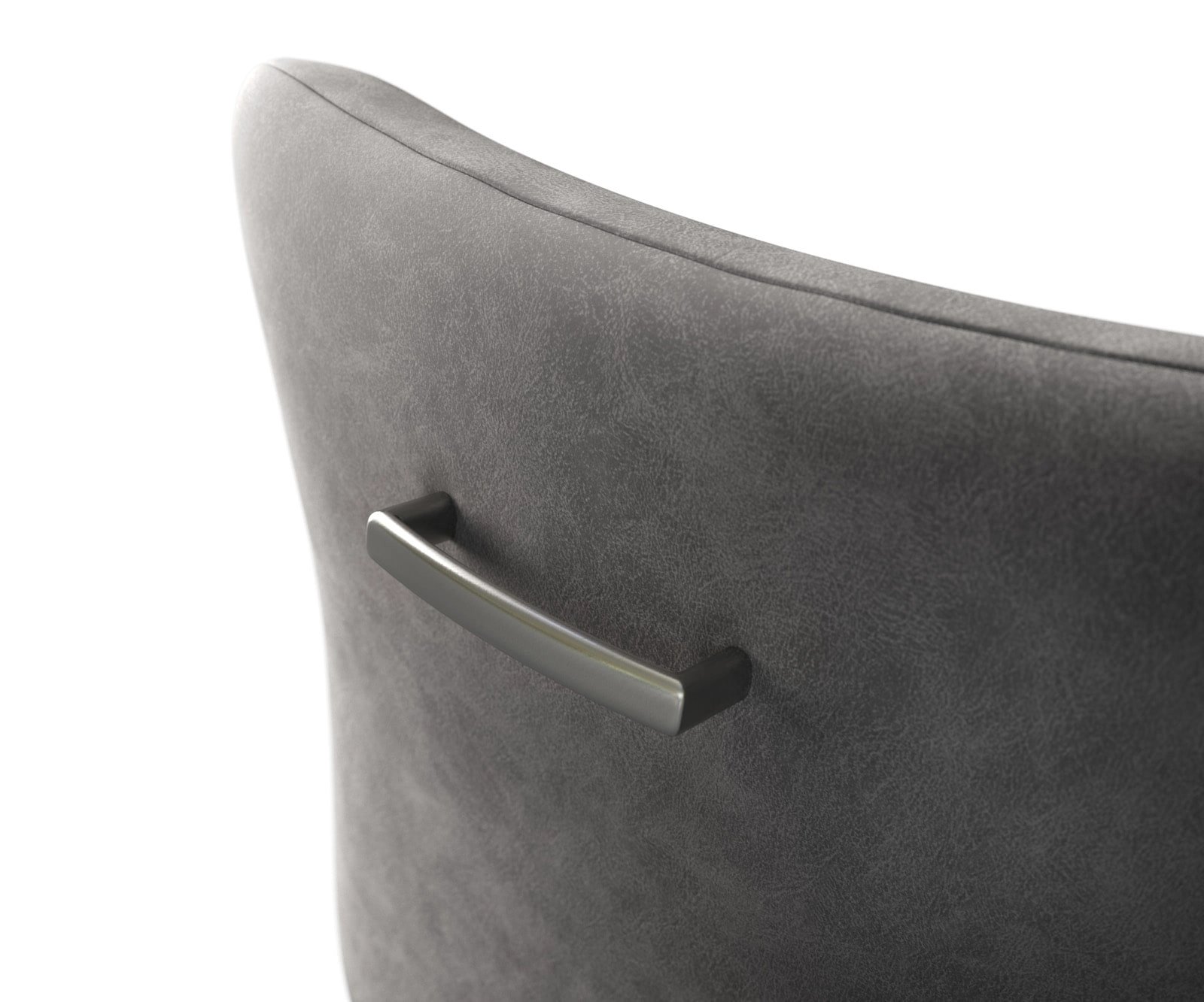 Barstuhlgriff Flex-Flach Edelstahl Silber