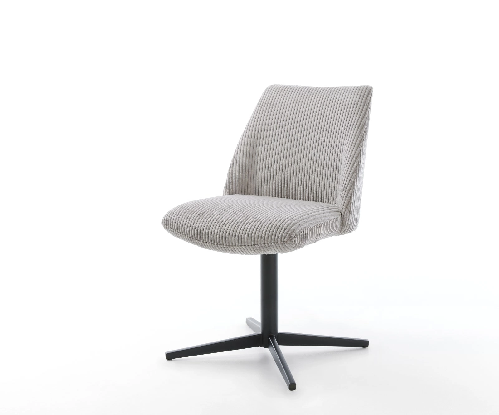 Drehstuhl Elso-Flex Cord Silbergrau Fußkreuz Schwarz 360° drehbar Taschenfederkern