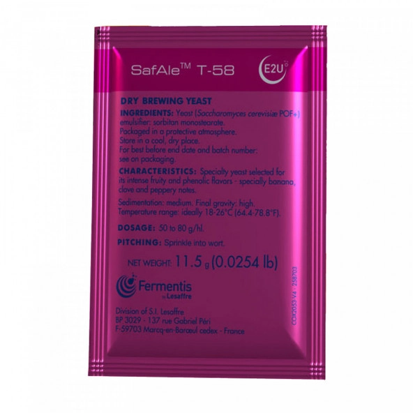 Fermentis trocken Bierhefe SafAle™ T-58 11,5 g