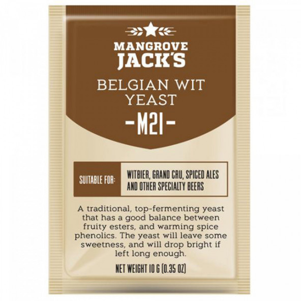 Trocken Bierhefe Belgian Wit M21 - 10 g - Mangrove Jack's Craft Series