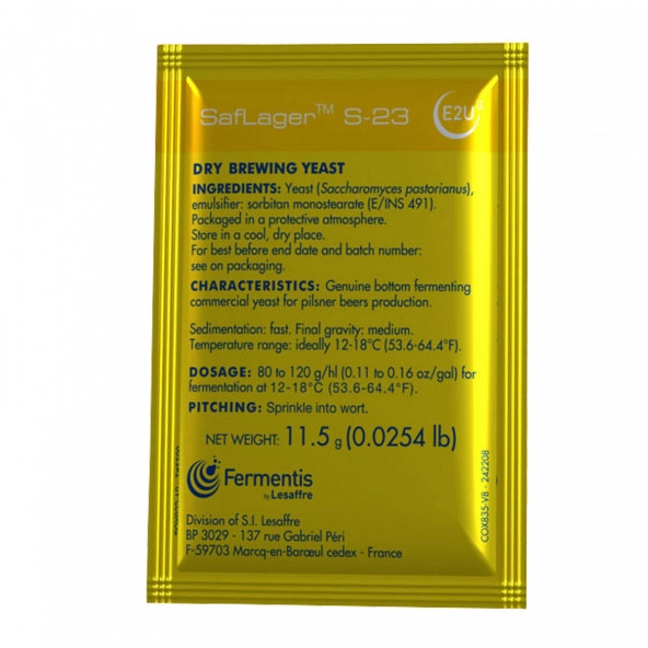 Fermentis trocken Bierhefe SafLager™ S-23 11,5 g